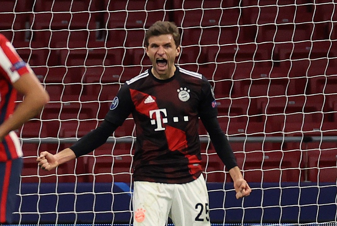 Thomas Müllerno jugará la final del Mundial de Clubes porque dio positivo de covid-19. Foto Prensa Libre: EFE.