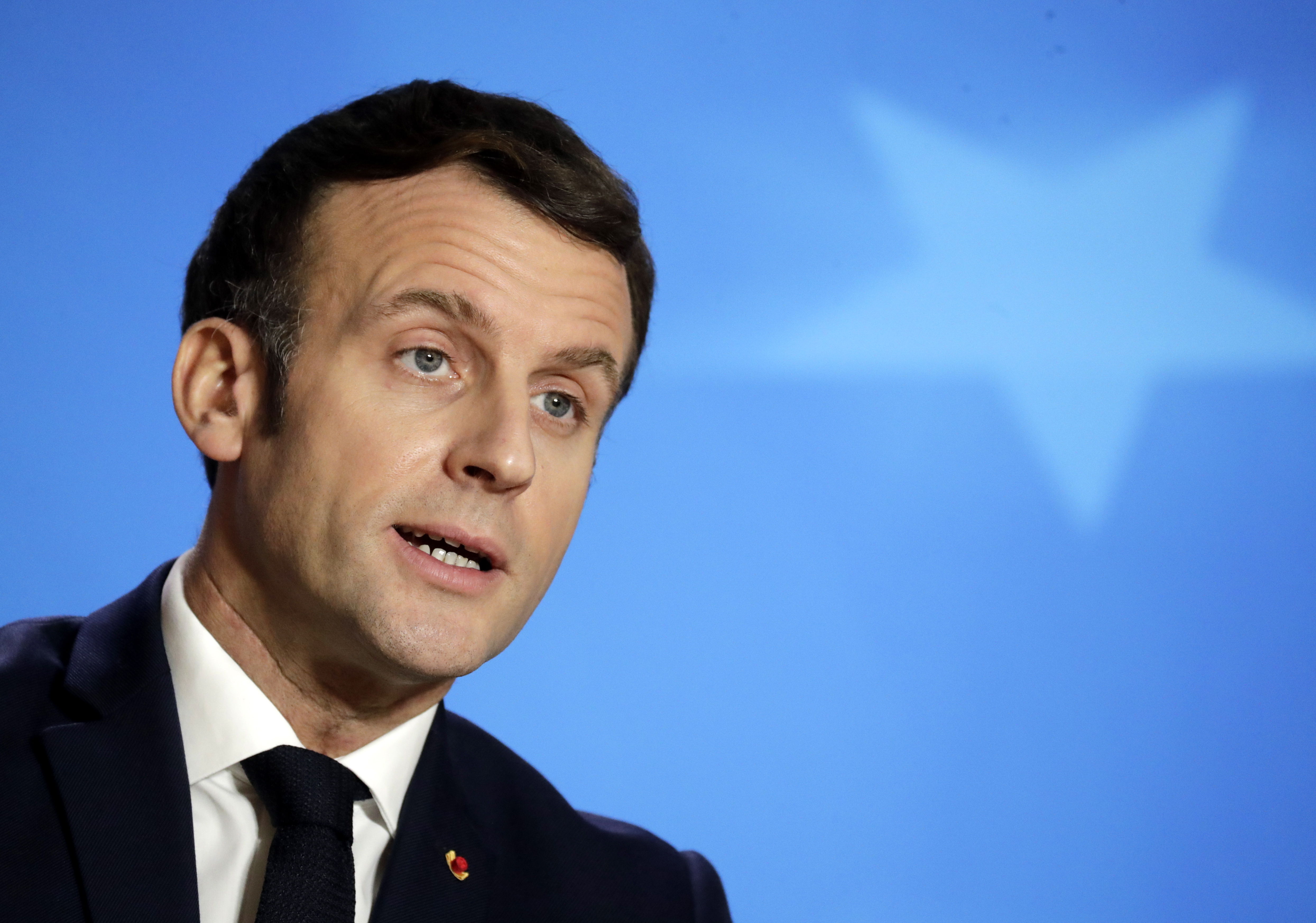 Foto de archivo del presidente de Francia, Emmanuel Macron, que dio positivo al coronavirus. (Foto Prensa Libre: EFE)