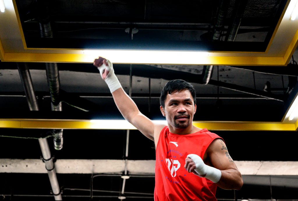 Aumentan rumores de que Manny Pacquiao quiere ser candidato presidencial de Filipinas. (Foto Prensa Libre: AFP)