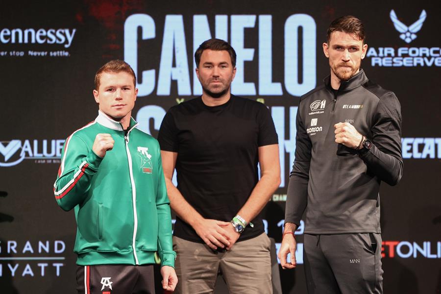 El mexicano Saúl “Canelo” Álvarez  vuelve al cuadrilátero tras más de un año sin pelear. Foto Prensa Libre: EFE)