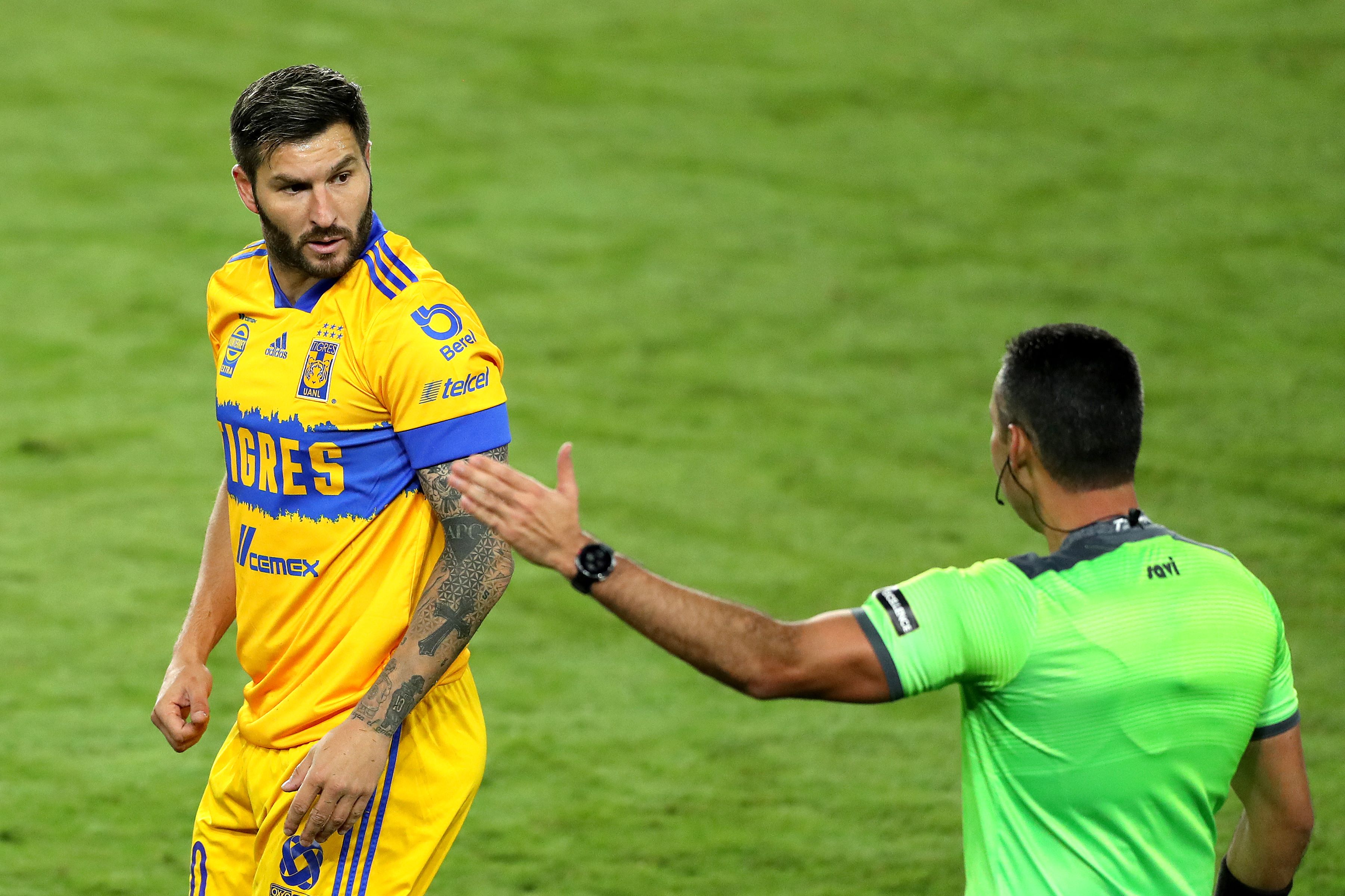 El veterano André-Pierre Gignac anotó el gol de la victoria con el que Tigres obtuvo el título de Liga de Campeones de Concacaf. (Foto Prensa Libre: AFP)