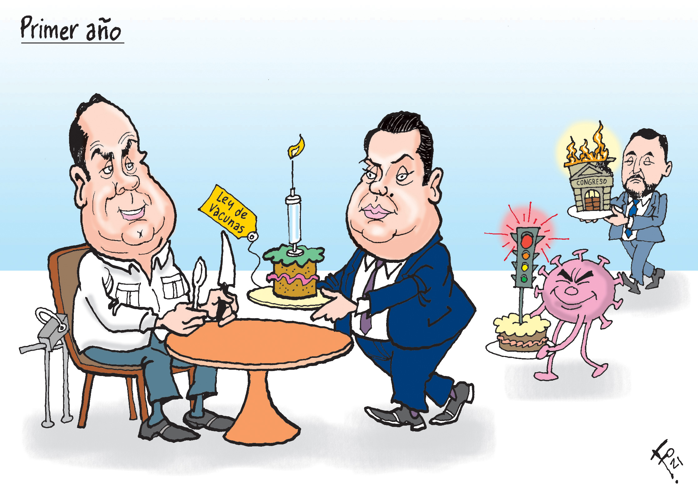 Personajes: Alejandro Giammattei, Allan Rodriguez y Gendri Reyes.