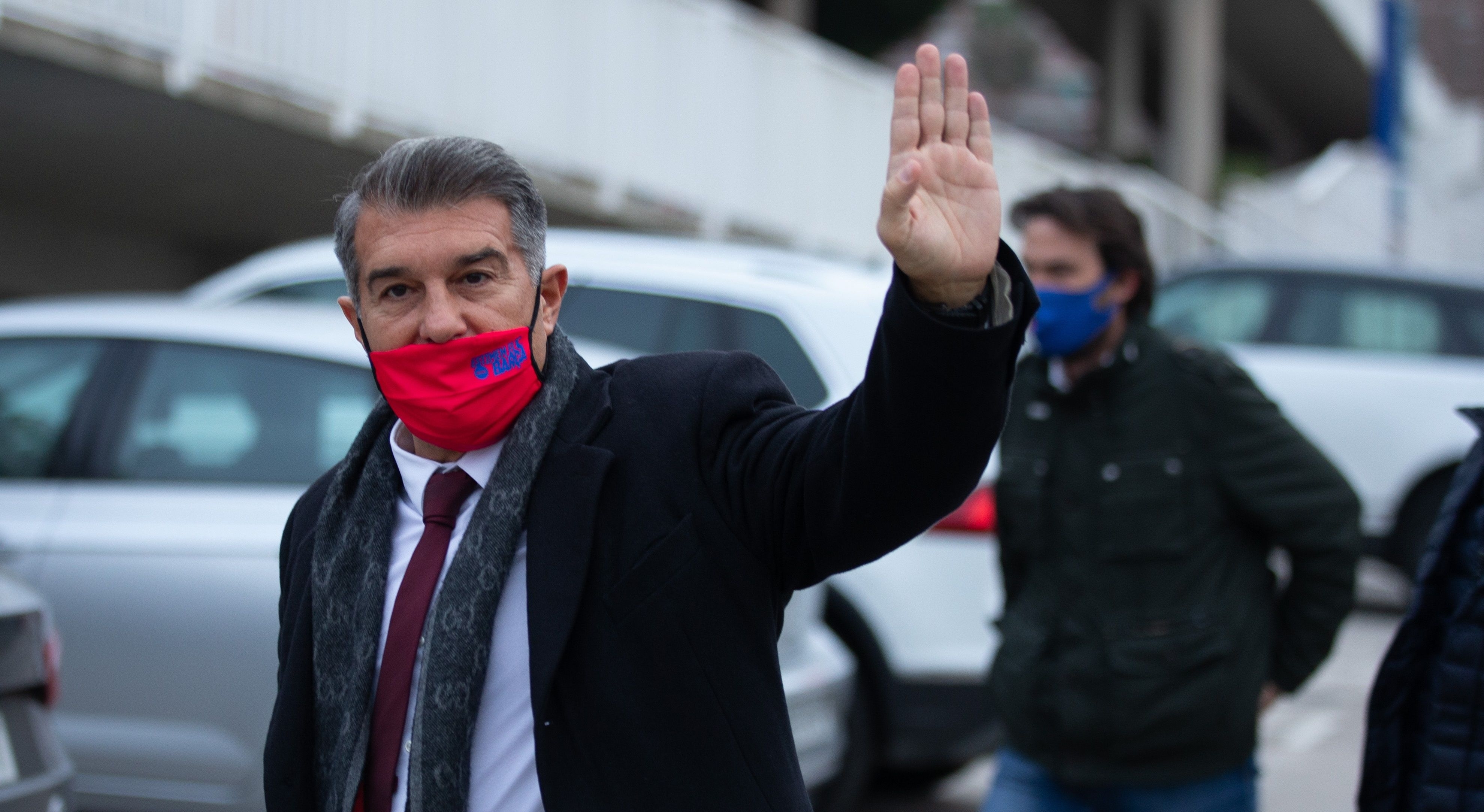 Joan Laporta, expresidente del FC Barcelona y candidato a una nueva presidencia en el club, habló sobre el tema del PSG y Lionel Messi. (Foto Prensa Libre: EFE)