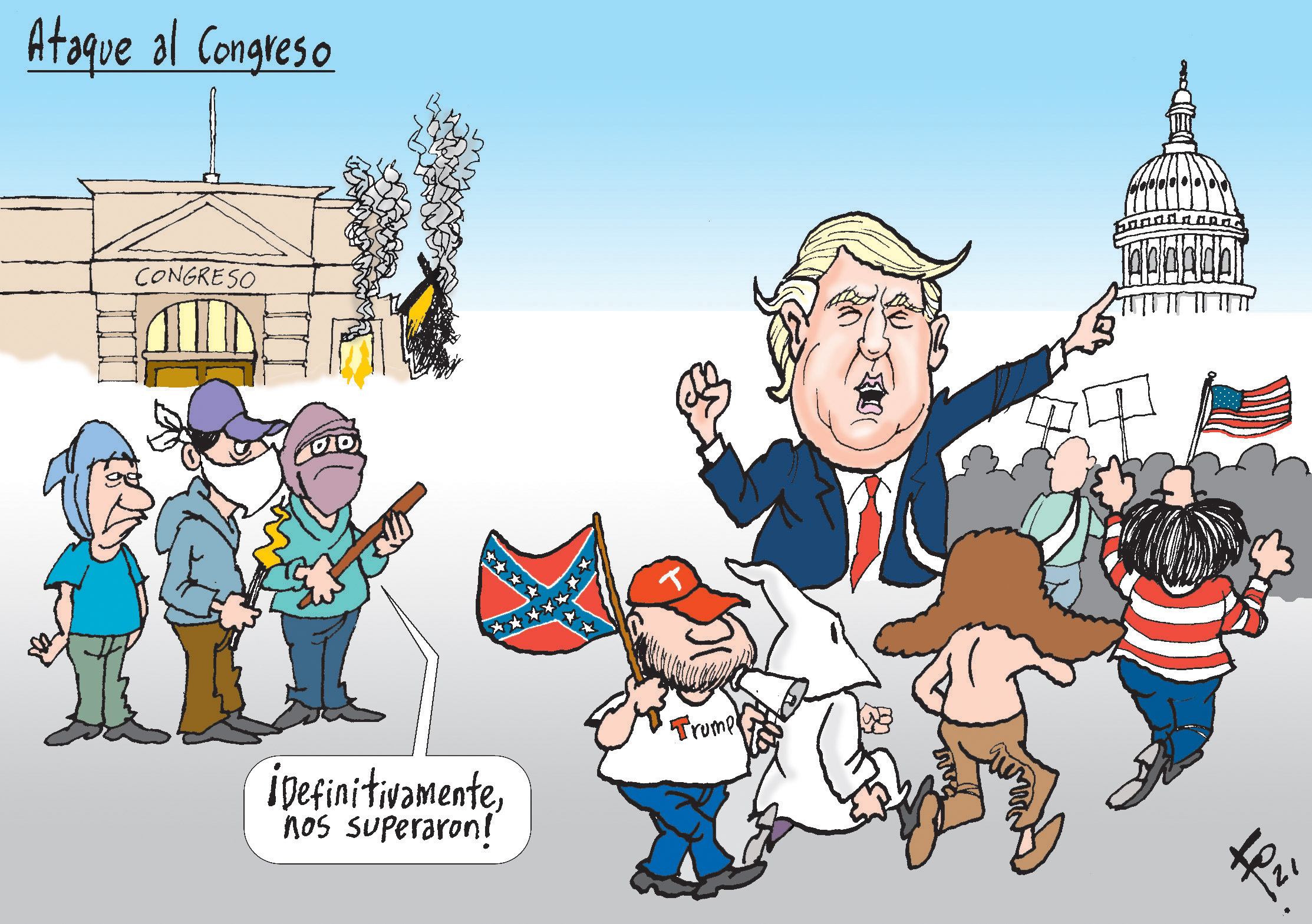 Personaje: Donald Trump.