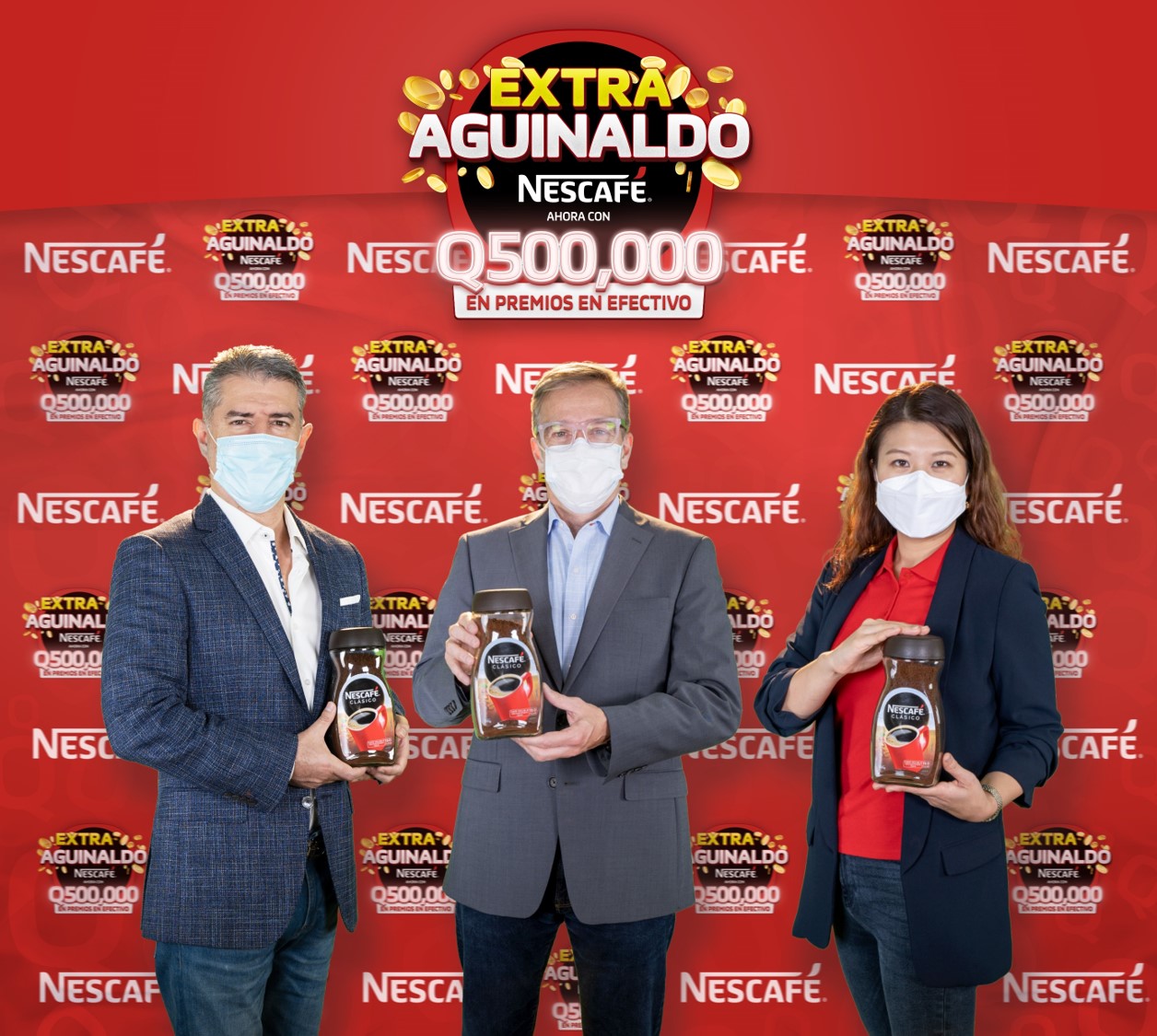 La promoción exclusiva Extra-Aginaldo Nescafé estará vigente hasta el 31 de marzo de este año y se realizarán 4 sorteos. Foto Prensa Libre: Cortesía