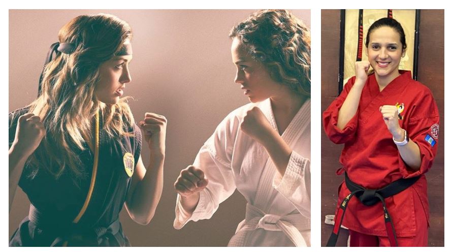 La Sensei guatemalteca María Schumann destaca protagonismo de la mujer en la serie "Cobra Kai". (Foto Prensa Libre: Netflix/Cortesía)