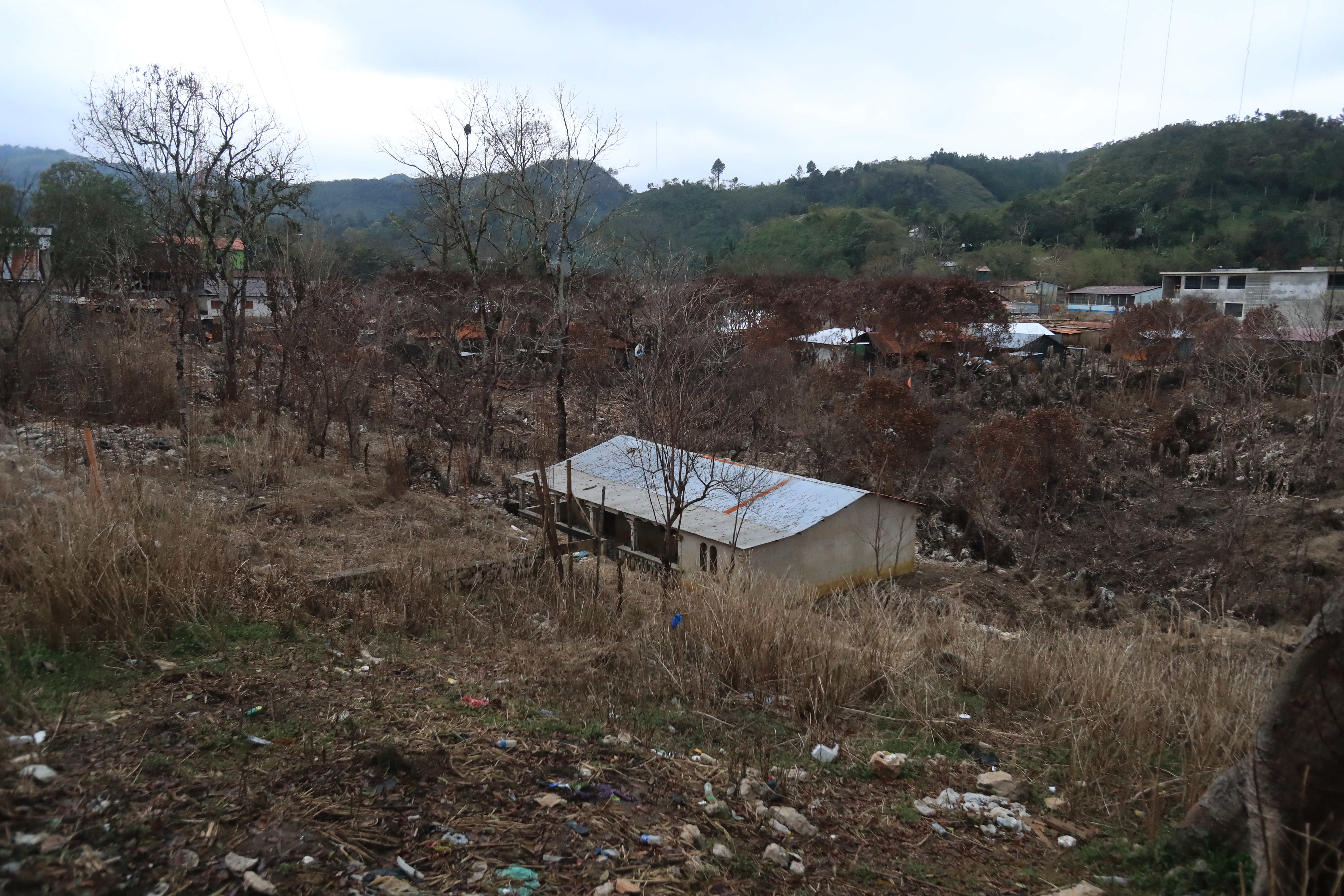 Campur, San Pedro Carchá, Alta Verapaz, sufrió serios daños luego del paso de las tormentas Eta e Iota, (Foto Prensa Libre: Juan Diego González)