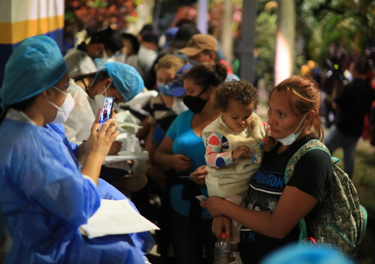 Hondureños en El Florido, Chiquimula y frontera con Honduras. (Foto: Carlos Hernández)