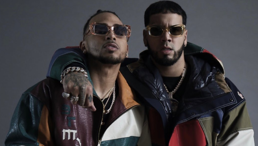 Ozuna y Anuel AA promocionan el álbum "Los Dioses". (Foto Prensa Libre: Instagram)