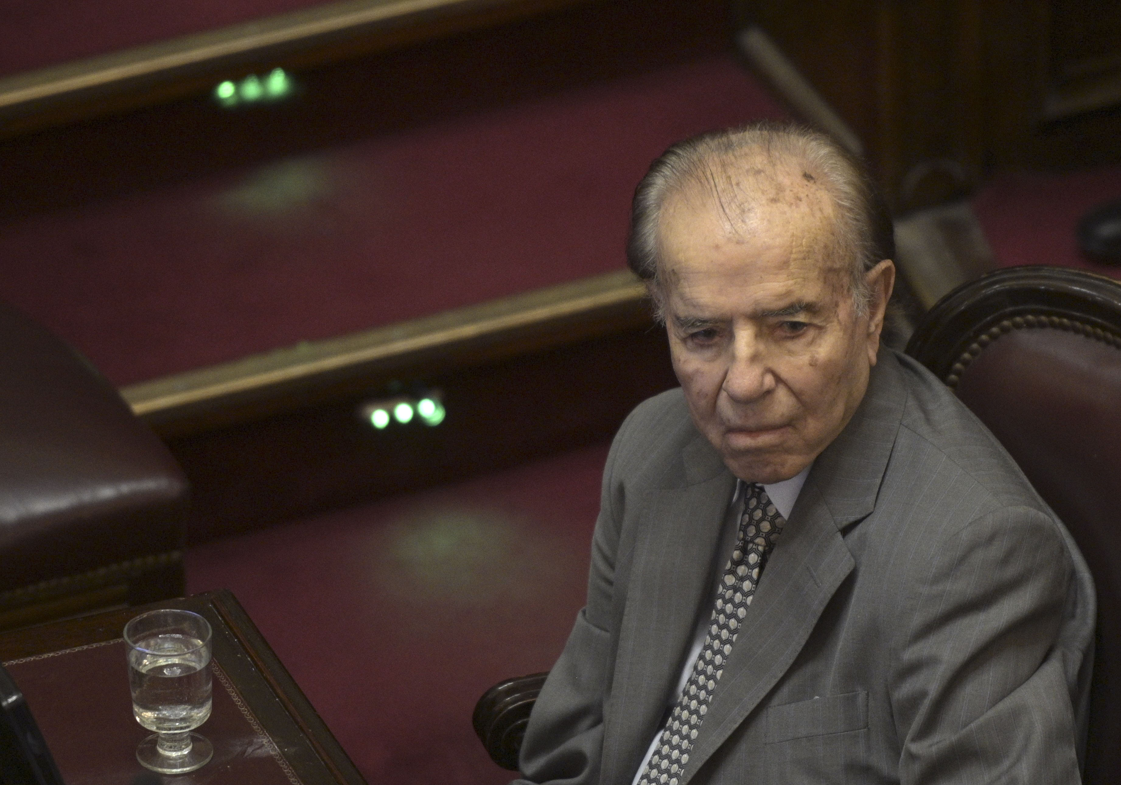 Carlos Menem se encontraba en el Sanatorio Los Arcos de la ciudad de Buenos Aires desde el 15 de diciembre pasado.  (Foto Prensa Libre: AFP)