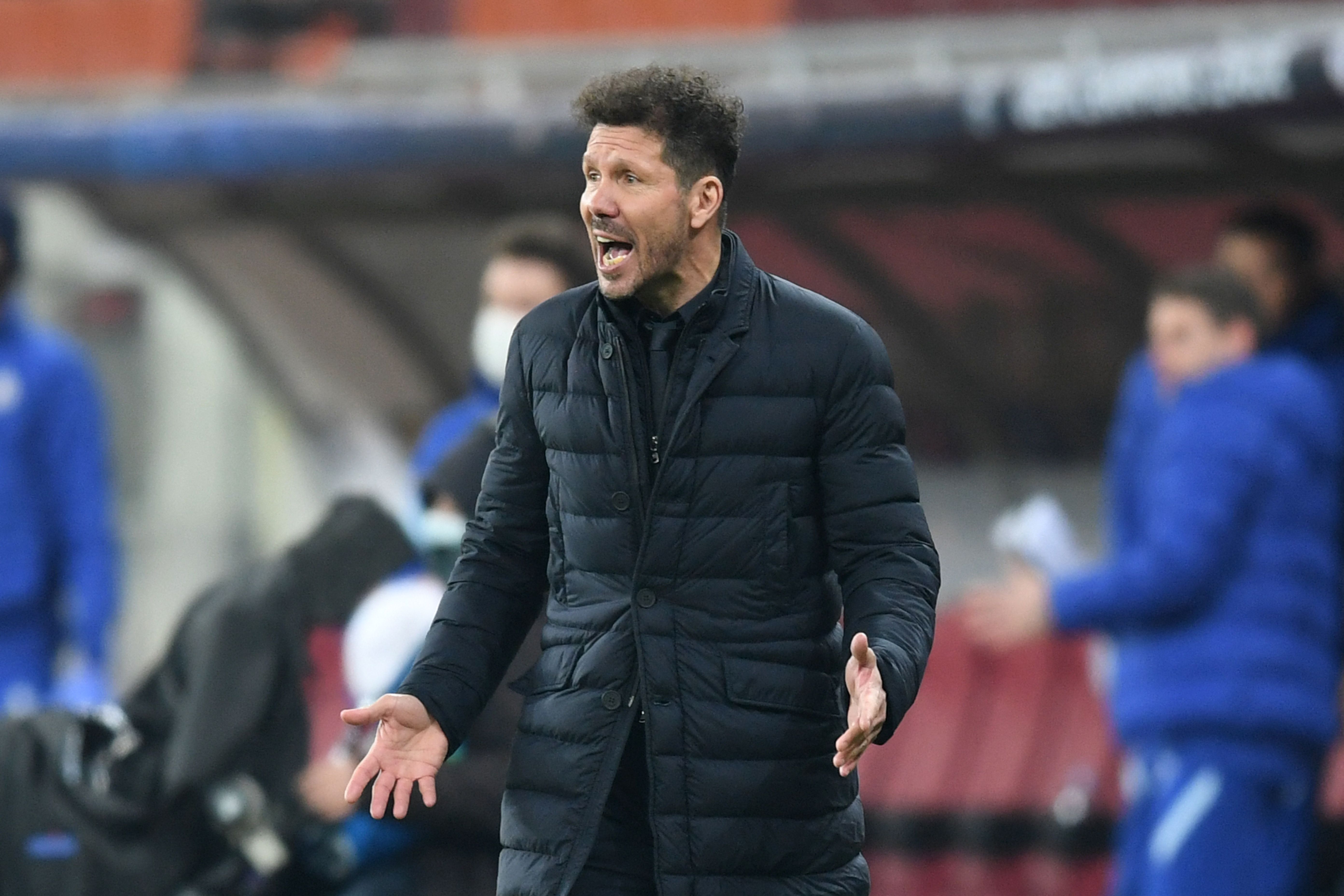 Diego Simeone, técnico del Atlético de Madrid, habló en la previa del juego frente al Real Madrid. (Foto Prensa Libre: AFP).