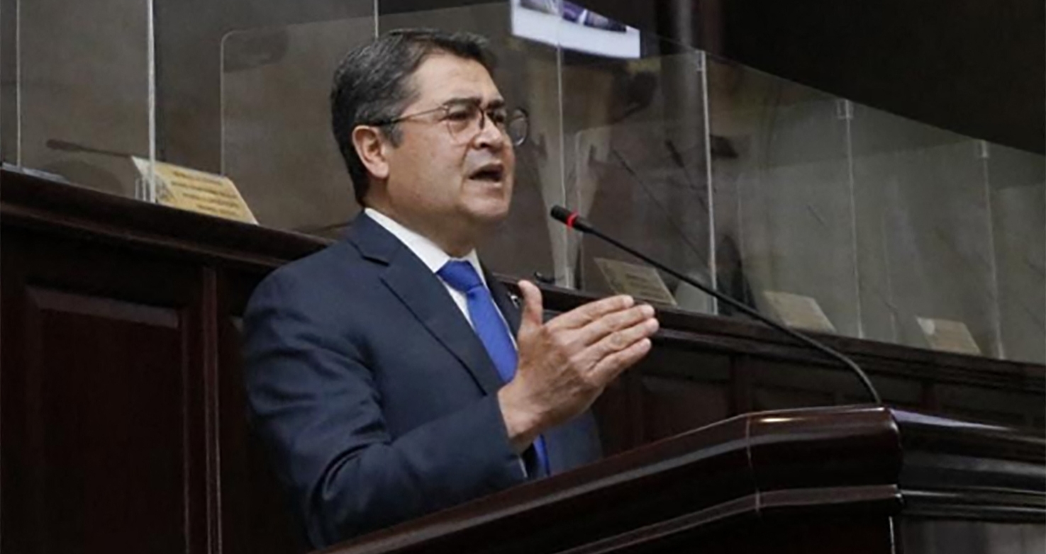 Juan Orlando Hernández, presidente de Honduras. (Foto Prensa Libre: AFP)