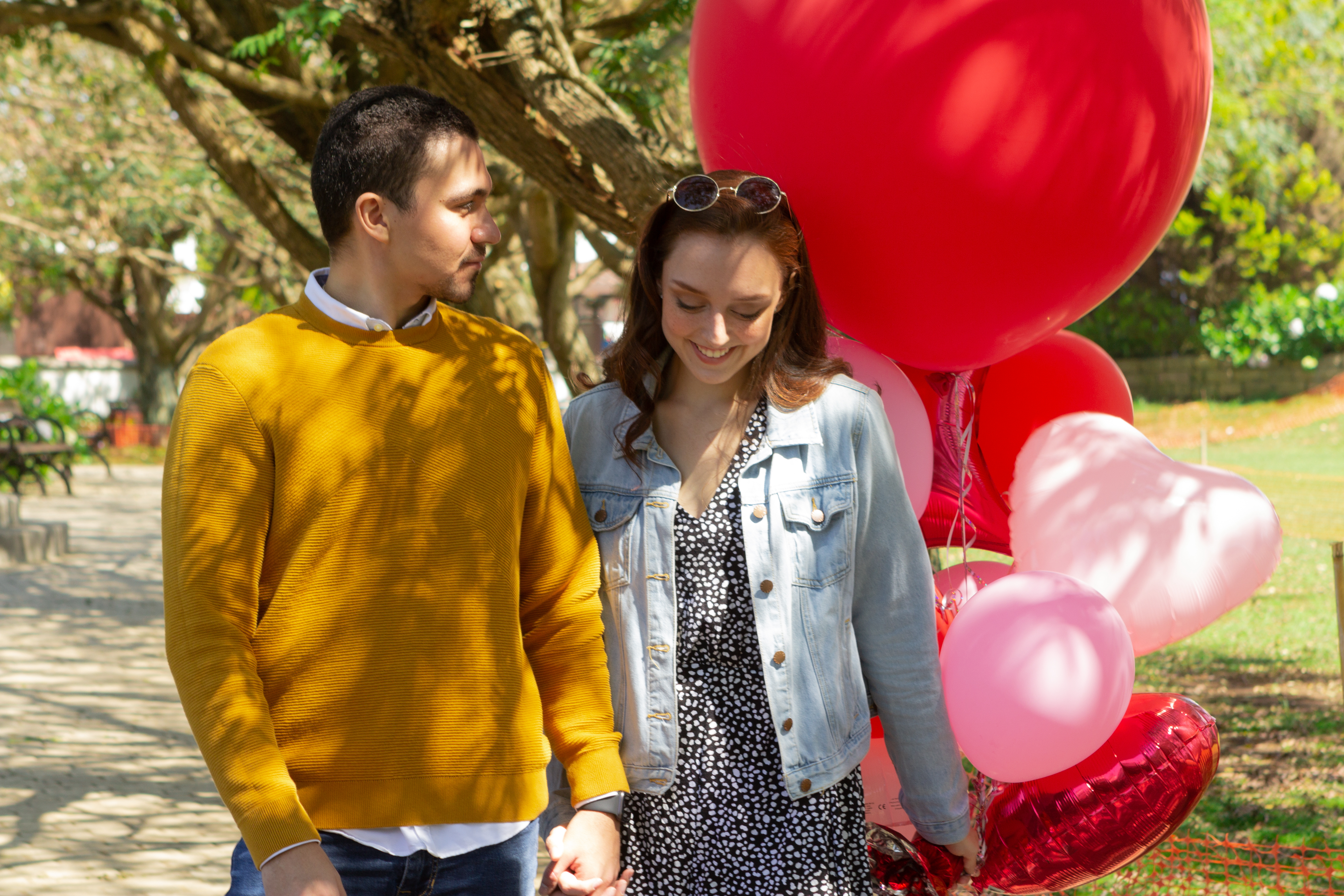 El día del amor y la amistad se disfruta al aire libre en Ciudad Cayalá. Foto Prensa Libre: Cortesía