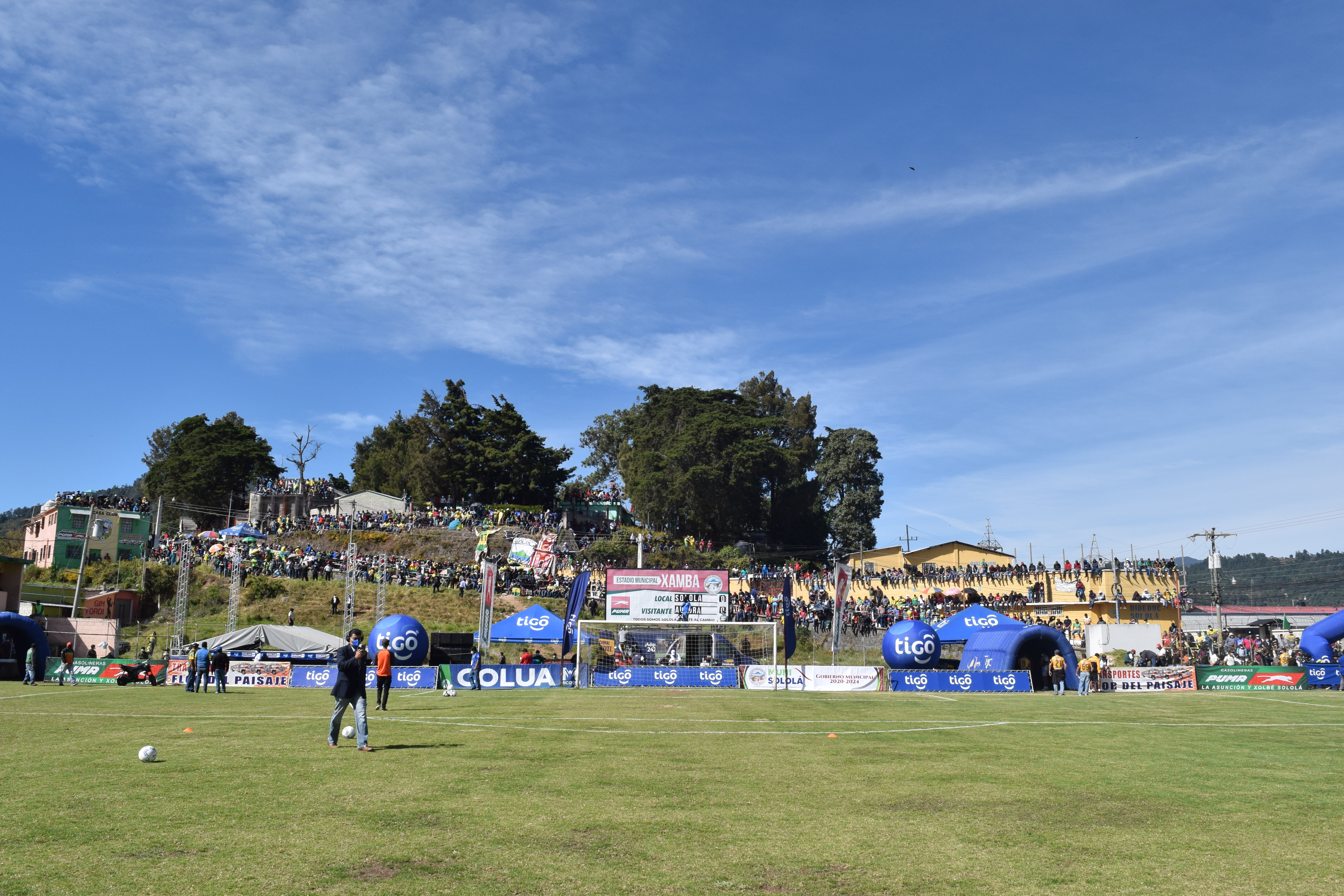 El estadio Xambá recibirá a sus primeros aficionados este sábado 13 de febrero. Foto Prensa Libre: Raúl Barreno C. 