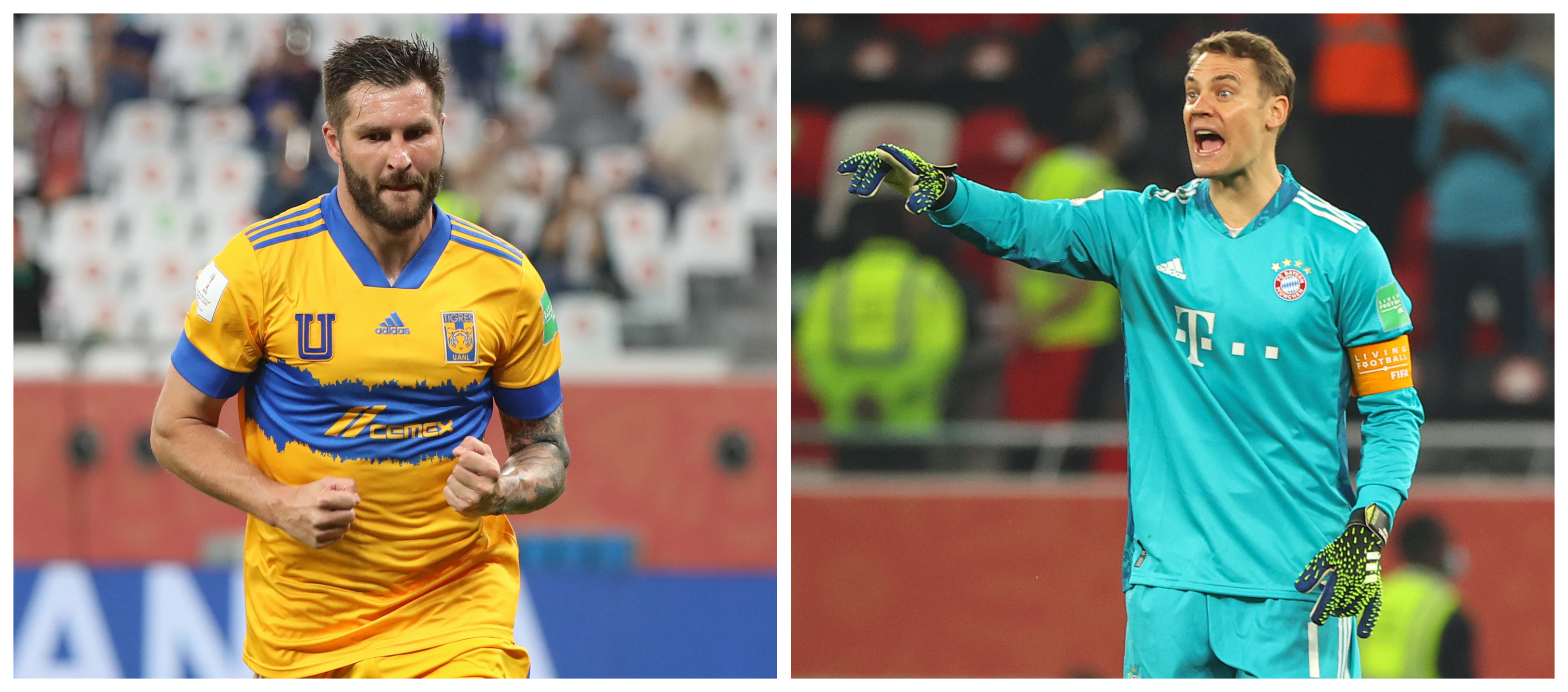 Gignac y Neuer se vuelve a enfrentar en una competición. Esta vez con sus clubes. Foto Prensa Libre: AFP.