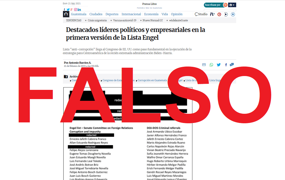 Una página emula el  auténtico sitio web de Prensa Libre. (Foto Prensa Libre: captura de pantalla) 