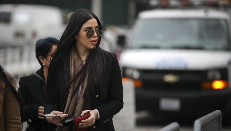 Emma Coronel, esposa de Joaquín “el Chapo” Guzmán, está presa en Estados Unidos. (Foto Prensa Libre: AFP)