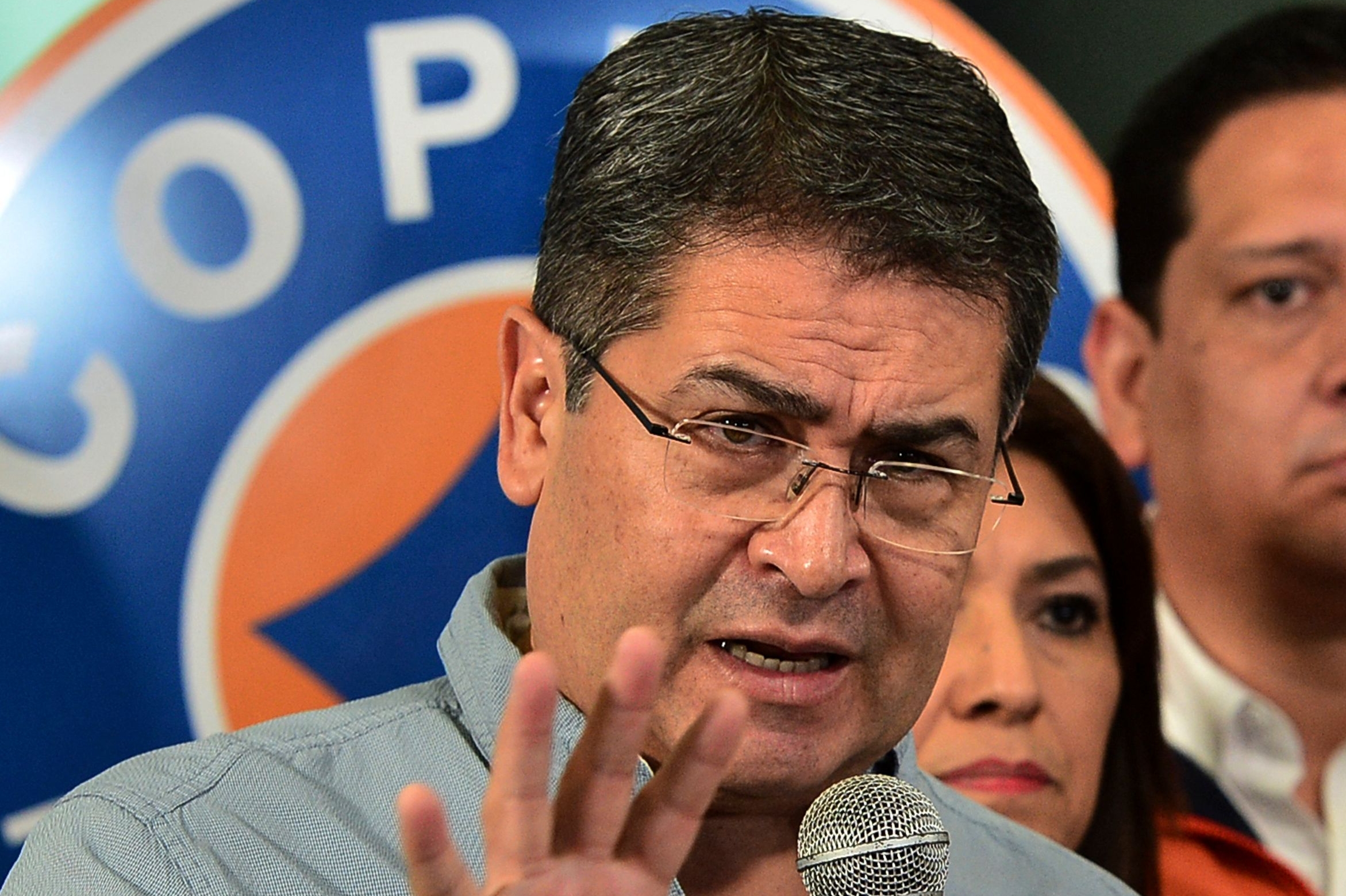 Juan Orlando Hernández, presidente de Honduras. (Foto Prensa Libre: AFP)