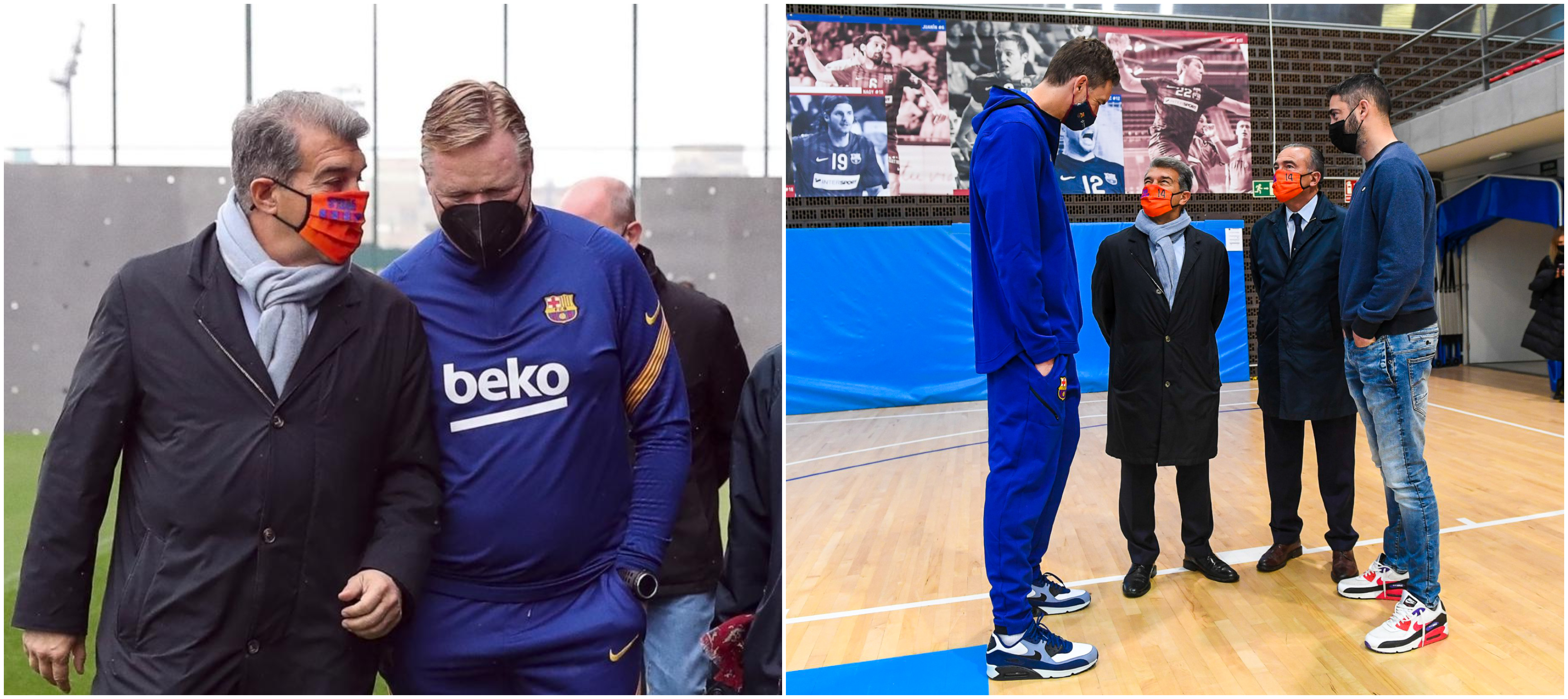 El recién electo presidente del FC Barcelona, Joan Laporta, visitó la Ciudad Esportiva. Foto Prensa Libre: @FCBarcelona_es
