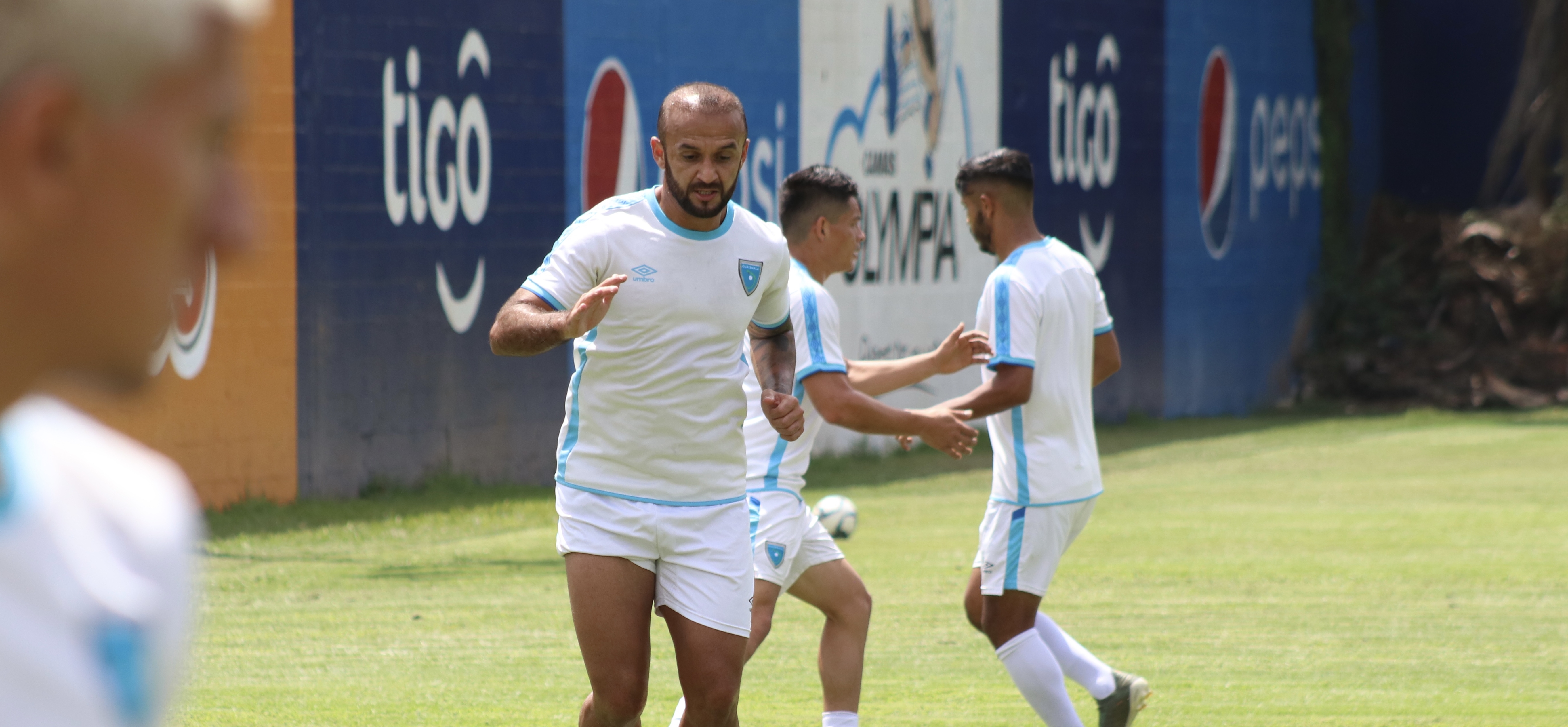 José Manuel Contreras en el primer entrenamiento en el CAR. Foto Prensa Libre: Fedefut.