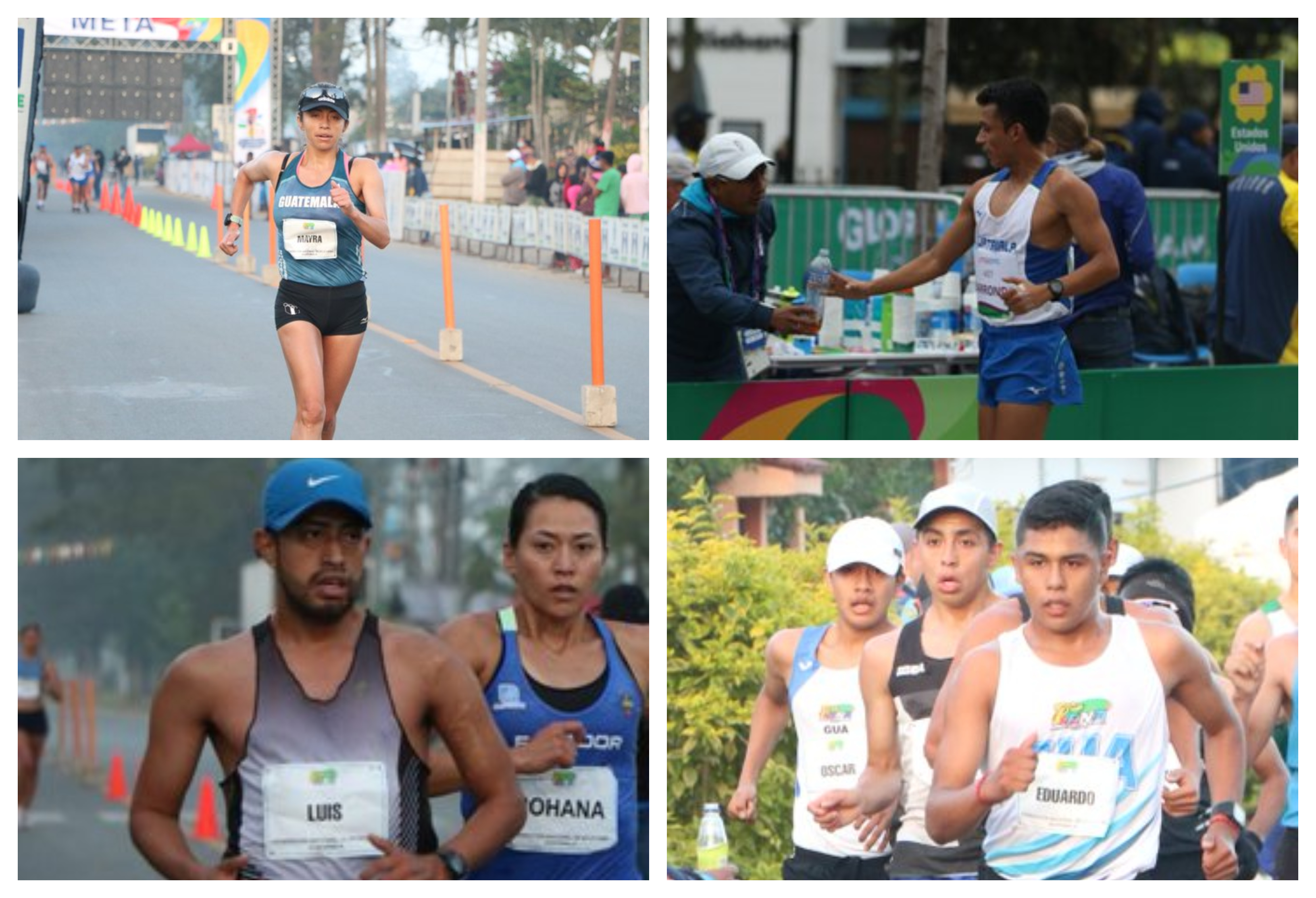 Mayra Herrera, Uriel Barrondo, Luis Ángel Sánchez y José Ortíz se clasificaron este sábado 20 de marzo a los Olímpicos de Tokio. (Foto Prensa Libre).