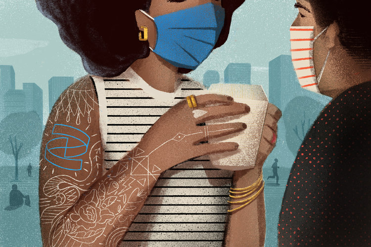 Además de la comparación de los efectos secundarios, existe orgullo, alivio y publicidad de vacunas anticovid. (Foto Prensa Libre: Luisa Jung/The New York Times)