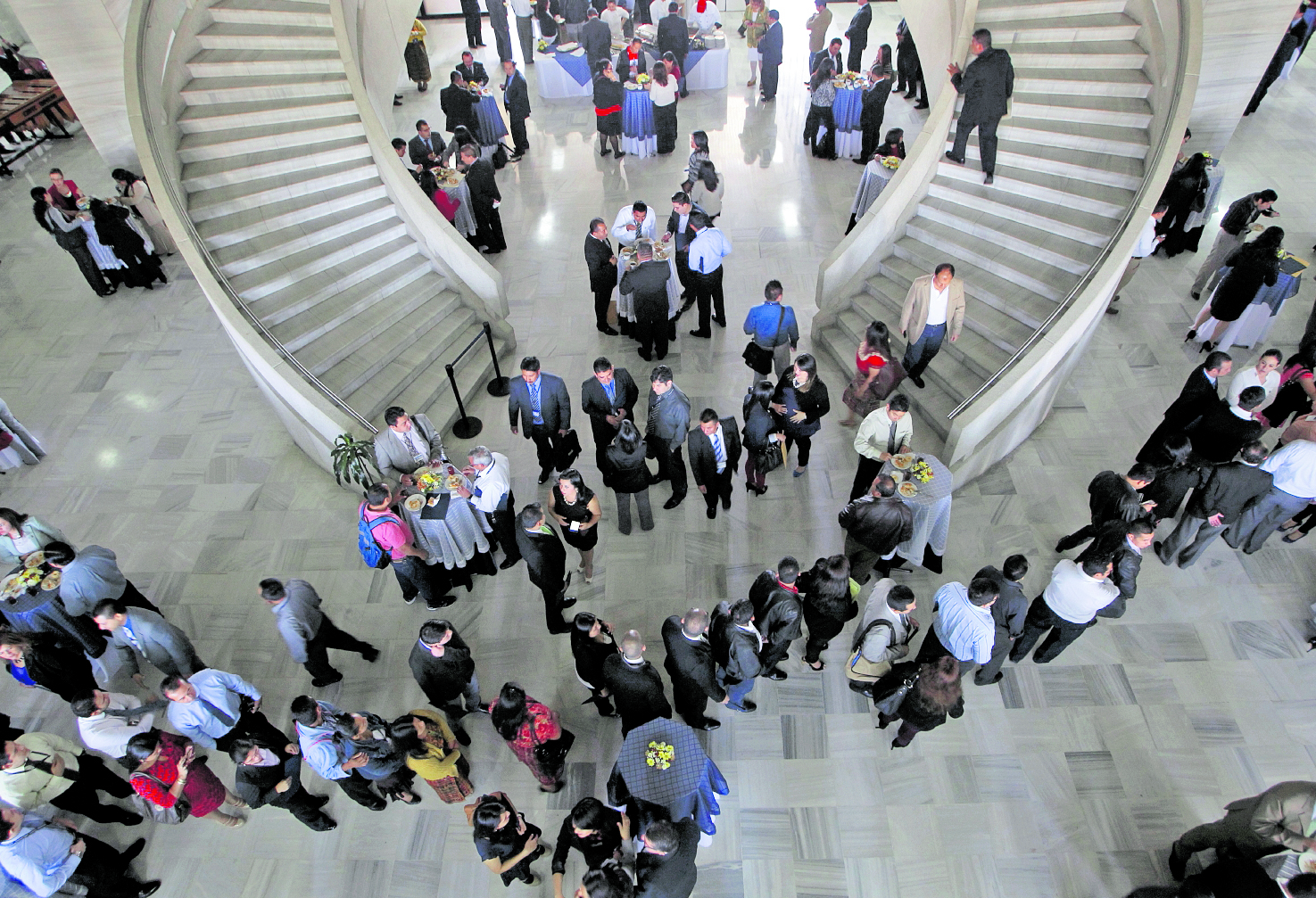 Trabajadores del Organismo Judicial. Foto: Hemeroteca Prensa Libre