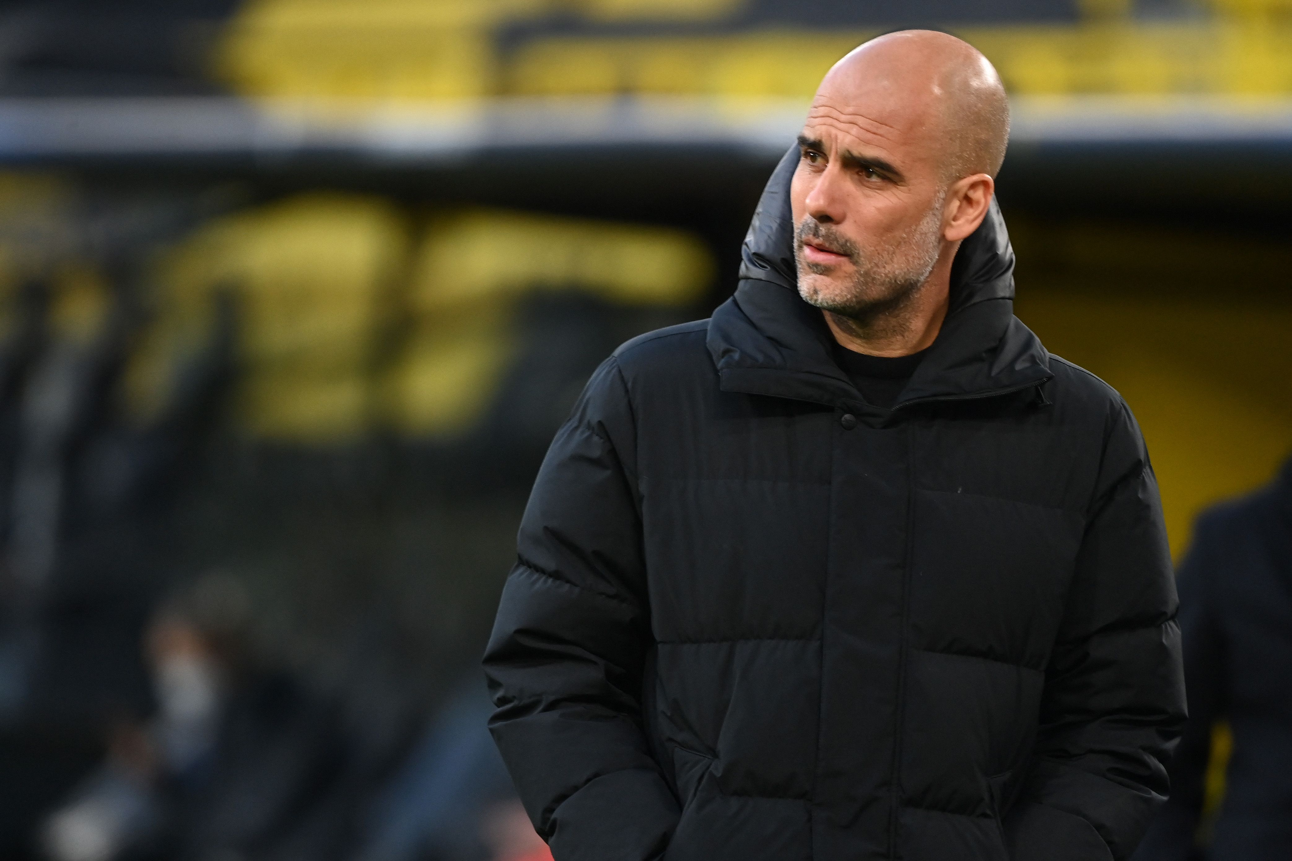 Pep Guardiola, entrenador del Manchester City. Foto Prensa Libre: AFP.