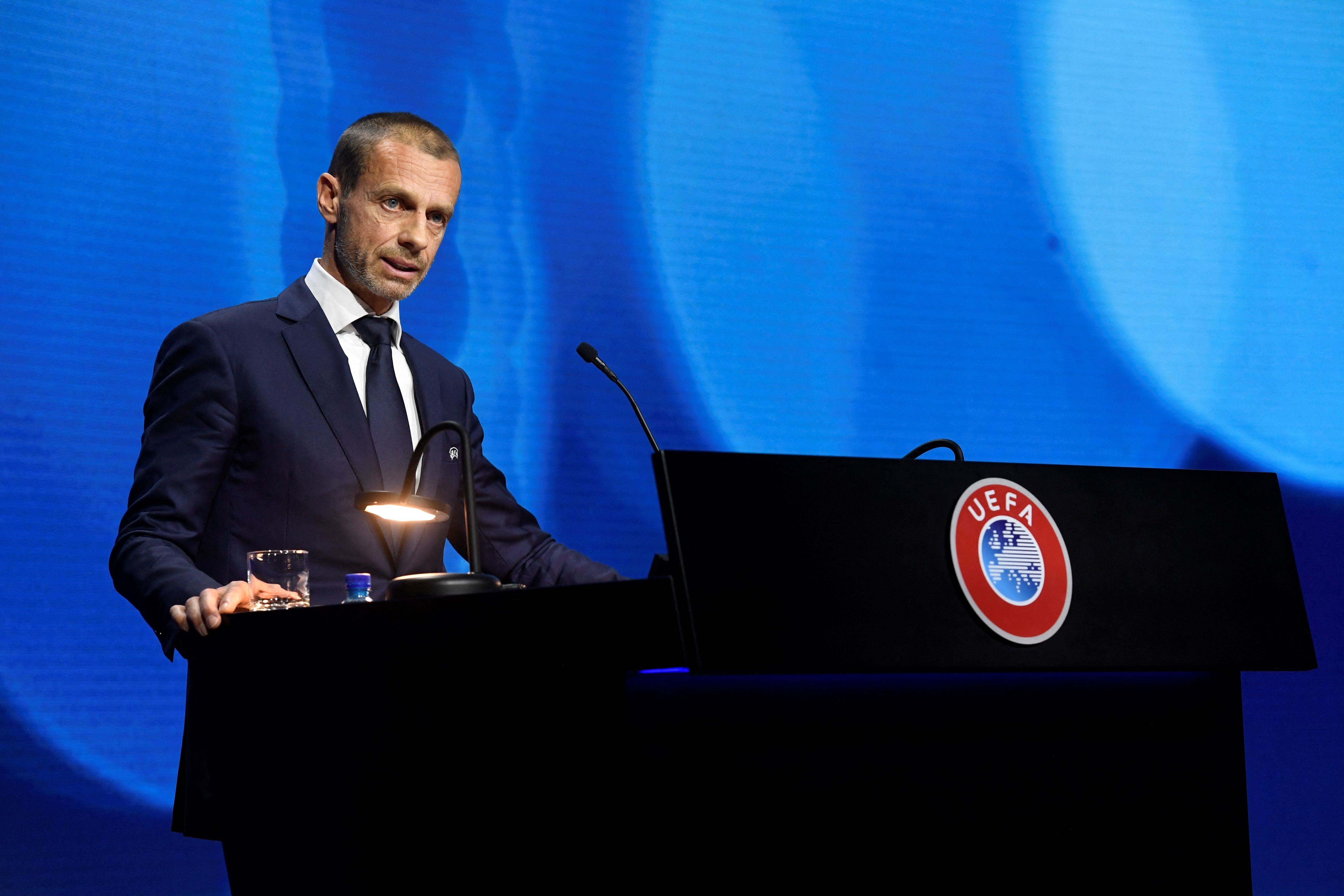 Aleksander Ceferin, presidente de la UEFA. Foto Prensa Libre: AFP.