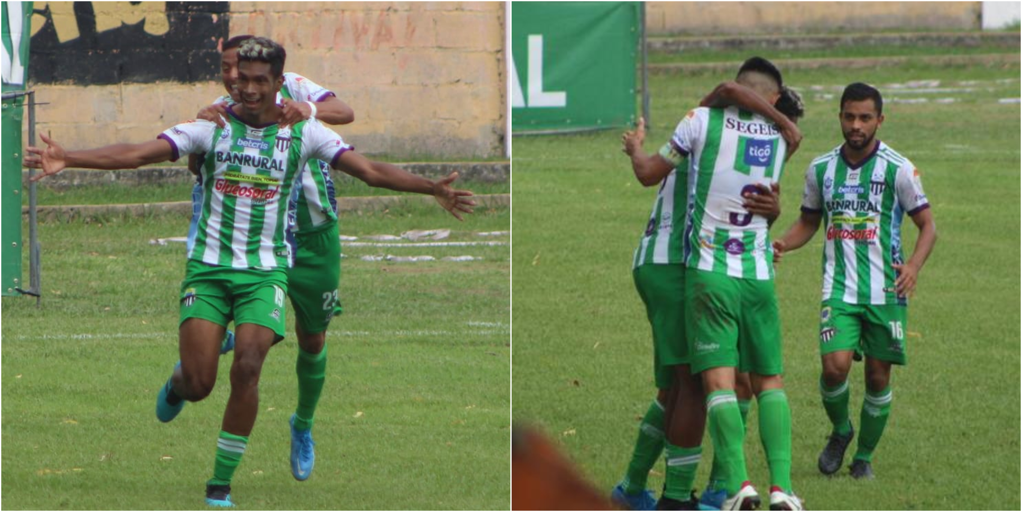 Antigua GFC le ganó de visita a Achuapa 1-2 con anotaciones de Deyner Padilla y Carlos Mejía. Foto Prensa Libre: Cortesía Andrés Nadf.