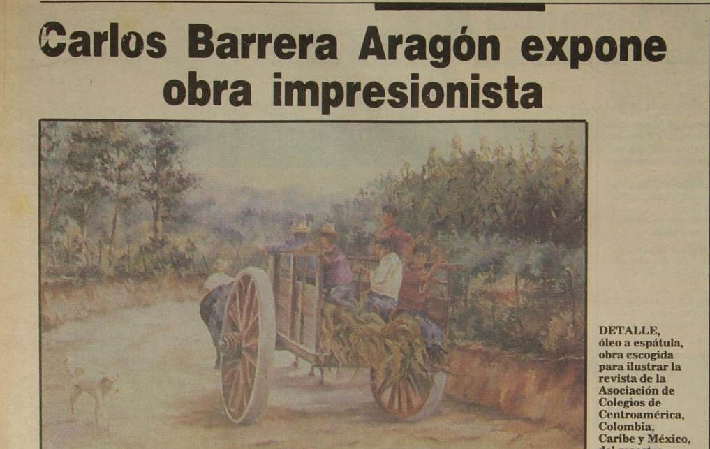 El artista Carlos Barrera Aragón presentó su octava exposición individual en Expresiones Eventos Socio Culturales, zona 10. (Foto Prensa Libre: Hemeroteca PL).