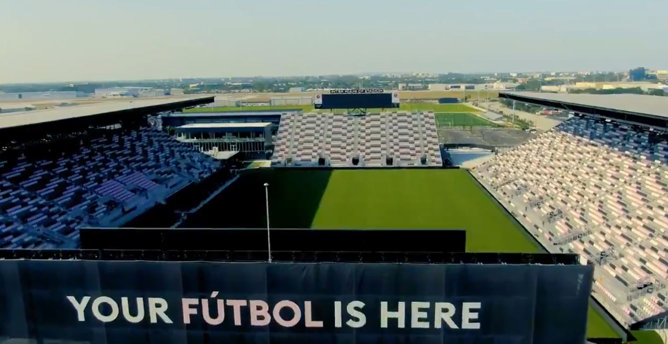 El Inter Miami CF Stadium albergará la ronda preliminar de la Copa Oro 2021. Acá jugará Guatemala contra Guyana entre el 2 y 3 de julio próximo. (Foto Prensa Libre: Captura video Concacaf)