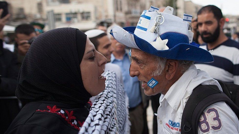 Los disturbios estallaron primero en Jerusalén Oriental.