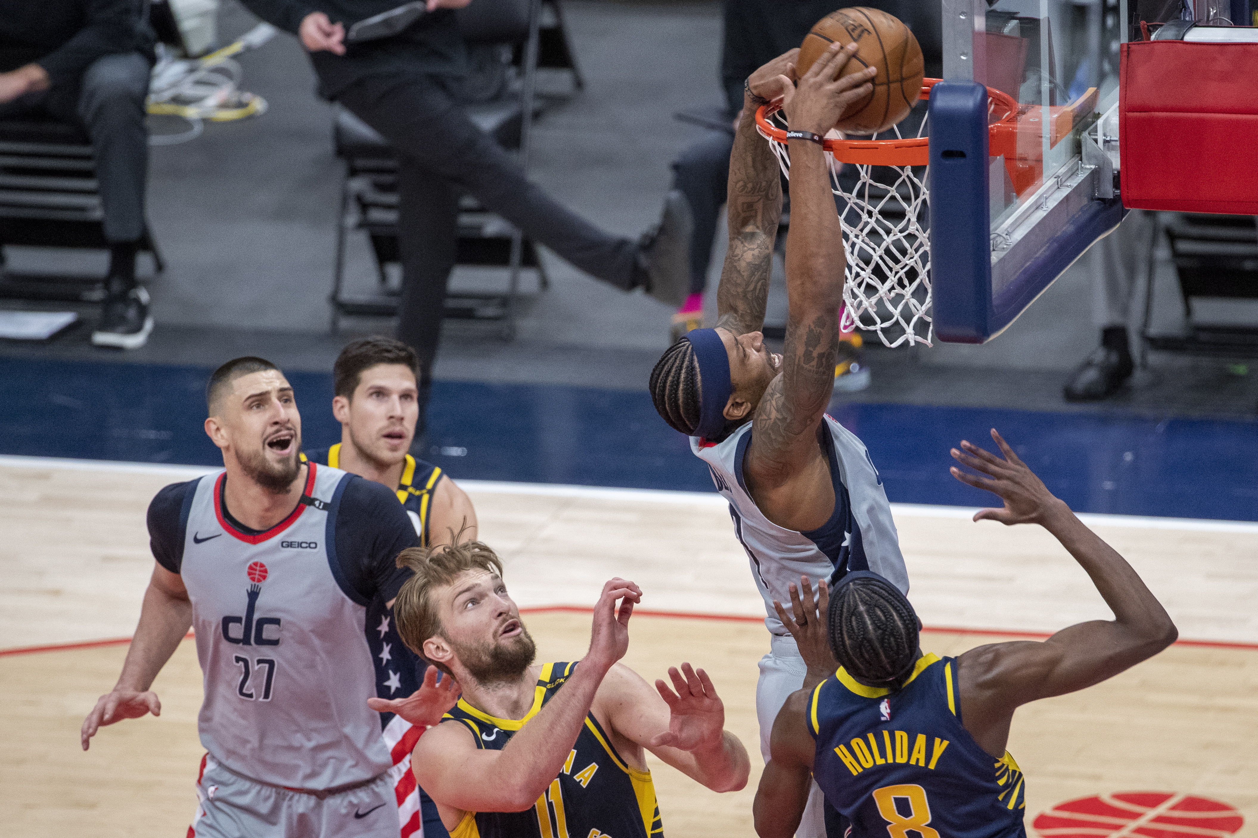 Los Washington Wizards vencieron a los Indiana Pacers. Foto Prensa Libre: EFE. 