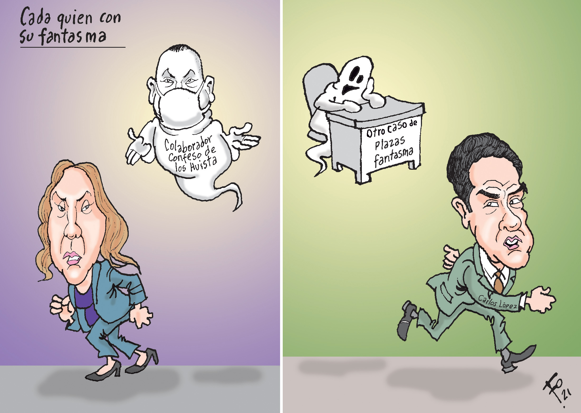 Personajes: Sofía Hernández, Henry Hernández y Carlos López.