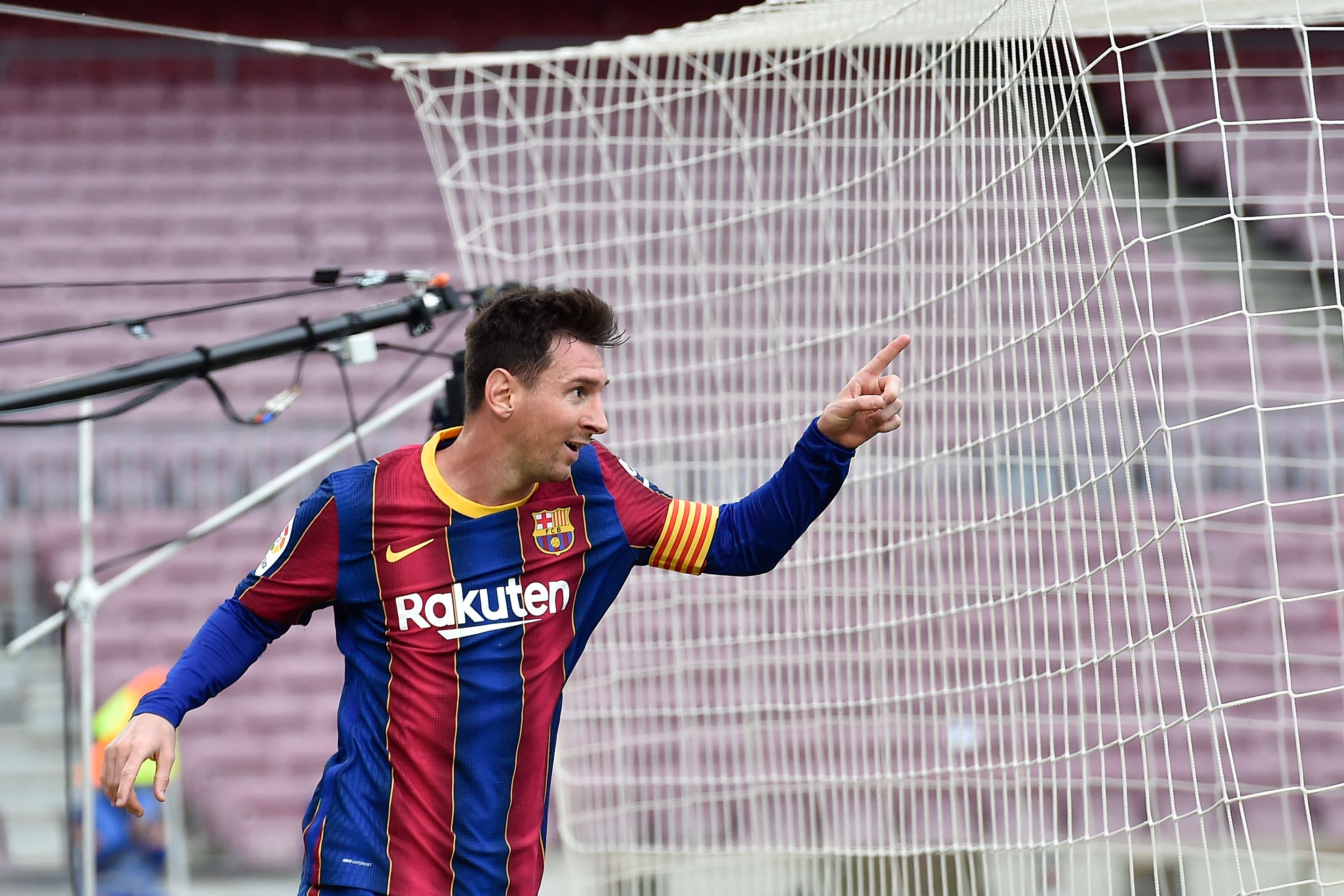 Lionel Messi no estará en el último partido de esta temporada en La Liga. Foto Prensa Libre: AFP.