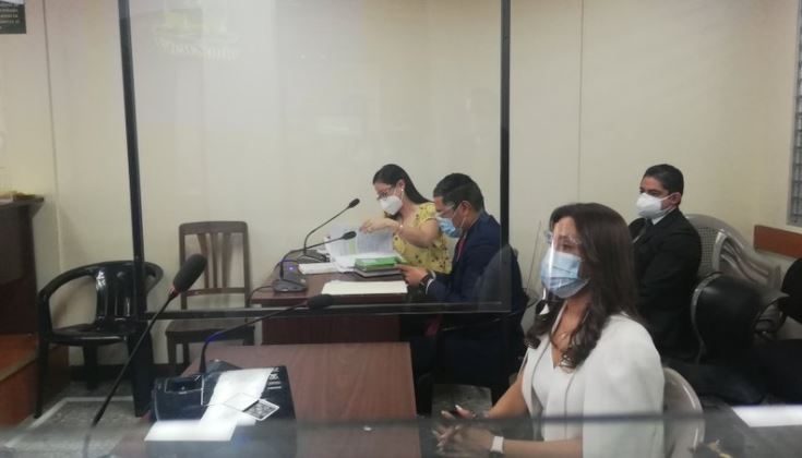 Patricia de Morales en una audiencia por investigación en su contra. (Foto Prensa Libre: Hemeroteca PL)