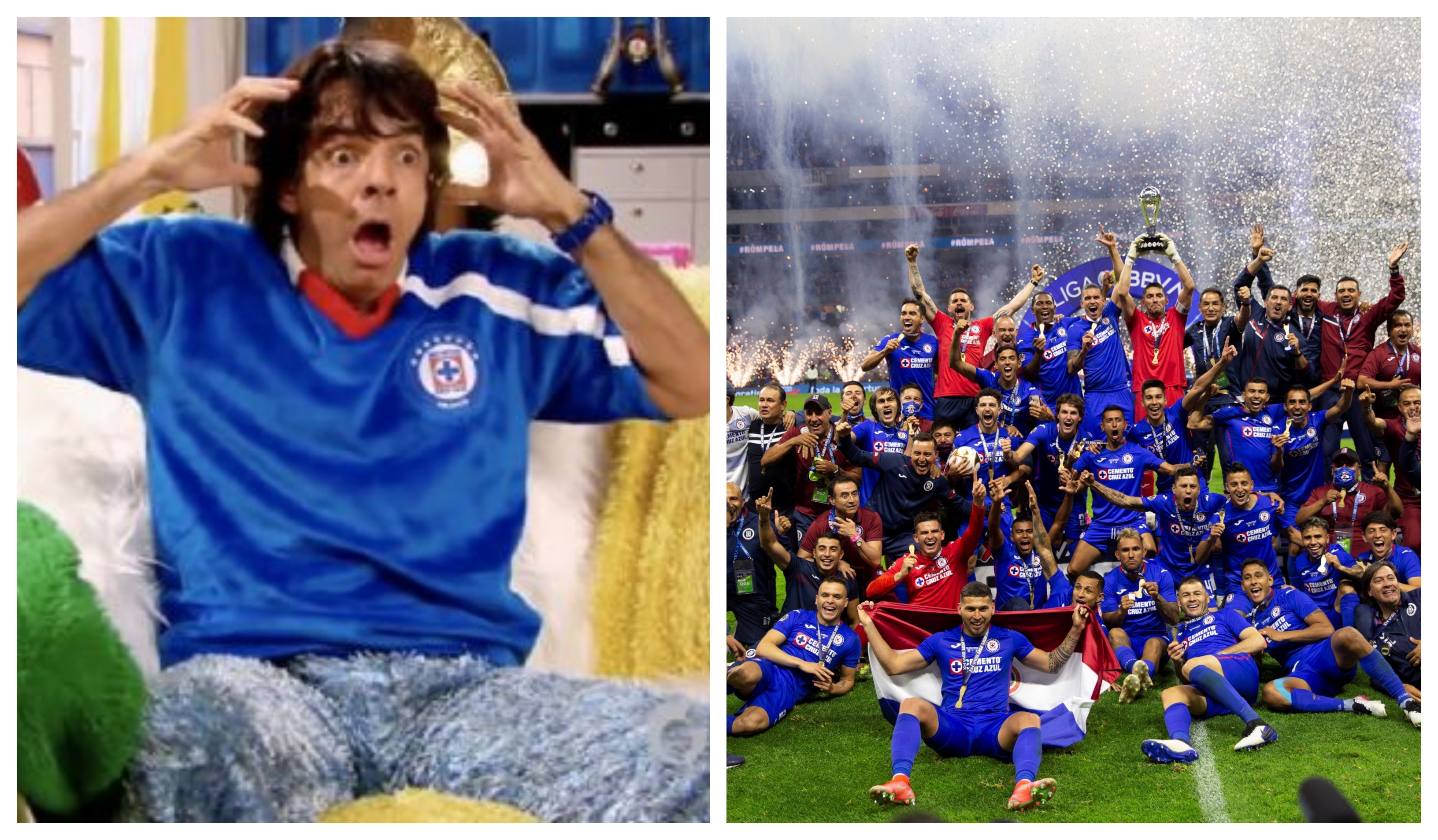 Eugenio Derbez siempre ha dicho que el Cruz Azul es el equipo de sus amores. (Foto Prensa Libre: Twitter y EFE)