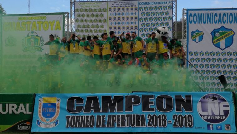 Guastatoya se coronó monarca del futbol nacional en el Apertura 2018. (Foto Prensa Libre: Hemeroteca PL)