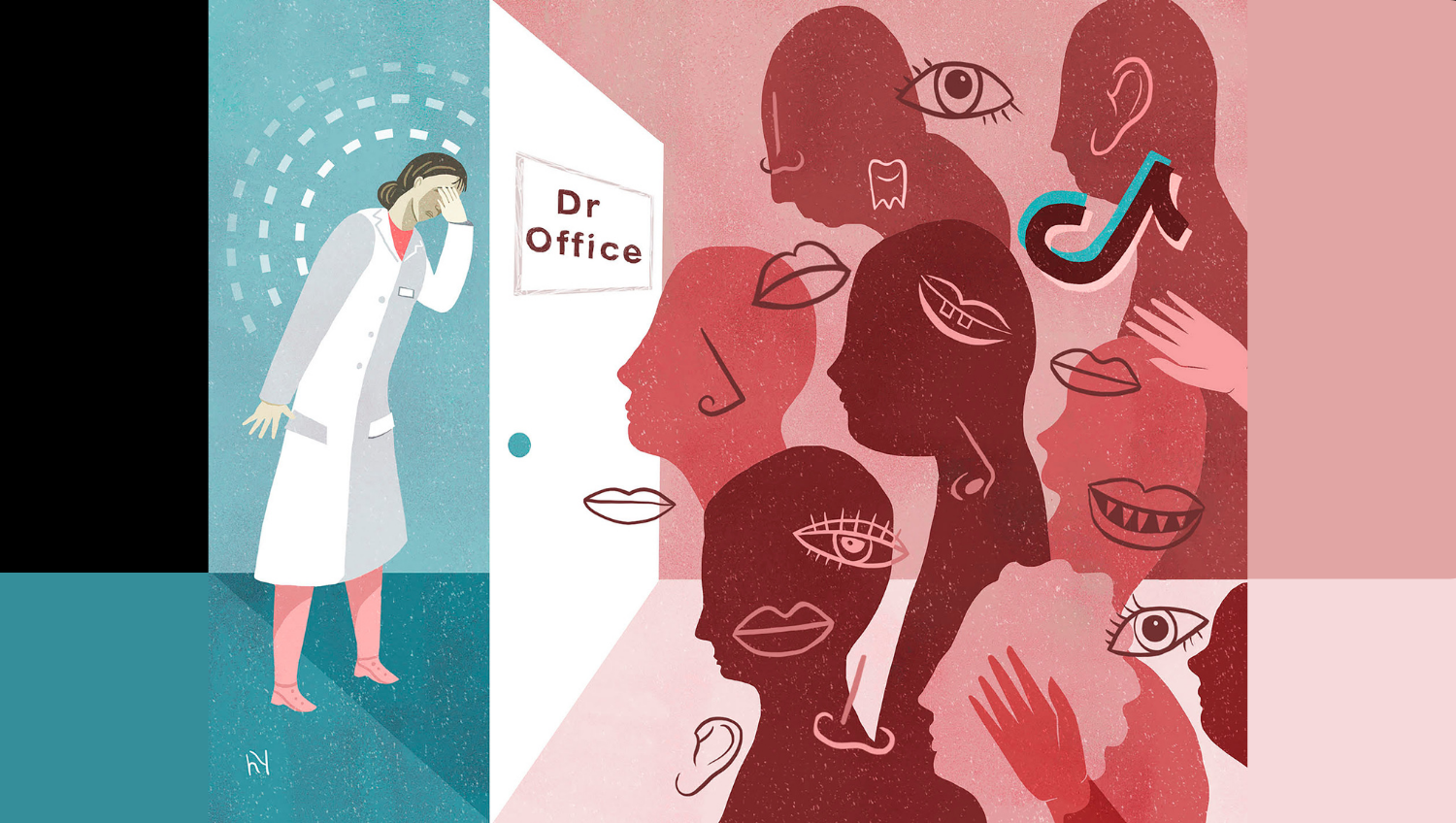 TikTok lleva a muchas personas al consultorio médico, pero los médicos preferirían que no fuera así. (Heidi Younger/The New York Times)
