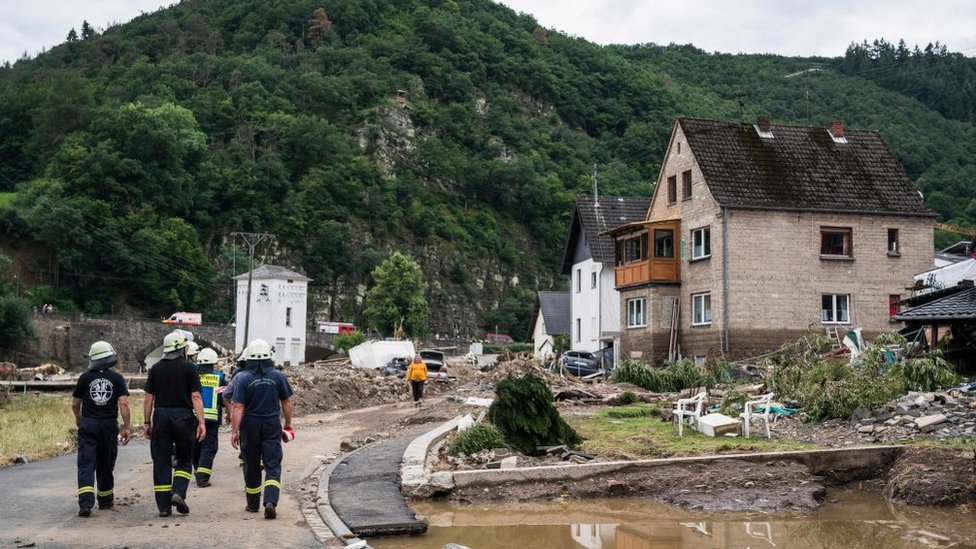 Schuld ha sido uno de los poblados más afectado por las inundaciones. (GETTY IMAGES)