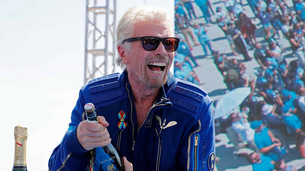 El 11 de julio el magnate británico Richard Branson ascendió 80 km para llegar al borde del espacio. (REUTERS)