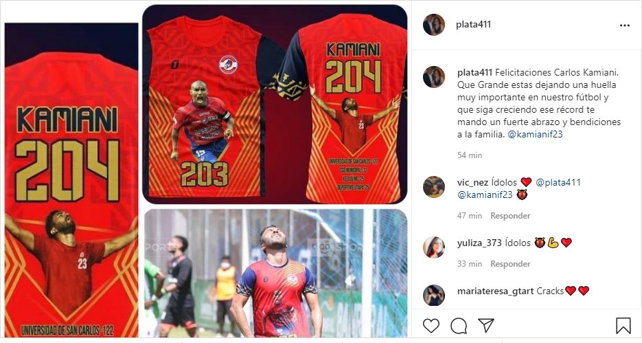 El mensaje de felicitación de Juan Carlos Plata en su cuenta de Instagram. Foto @plata411