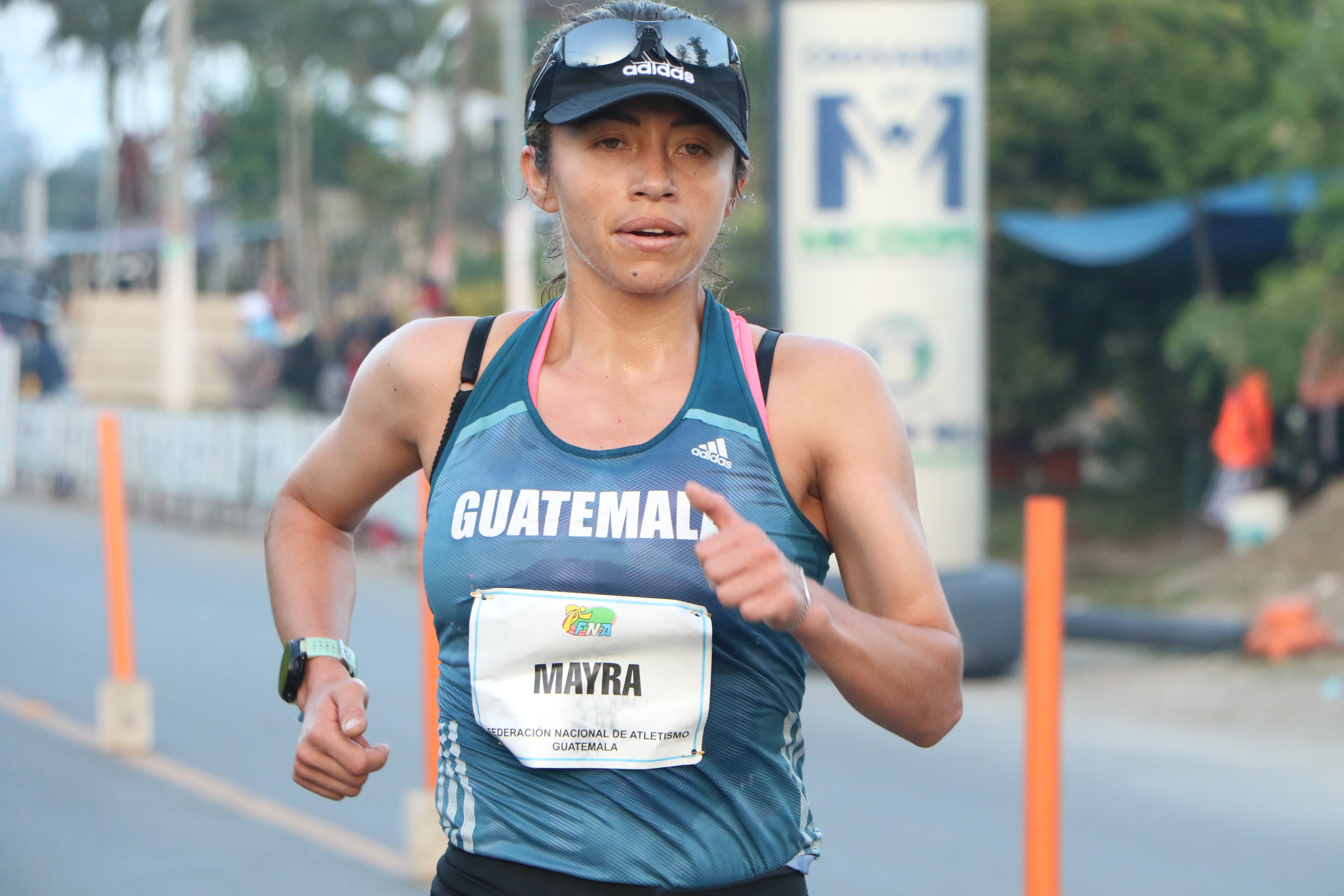 Mayra Herrera se ha consolidado como una de las líderes del equipo de marcha, su trayectoria de más de 10 años en esta disciplina la respalda. Foto Prensa Libre: Cortesía COG