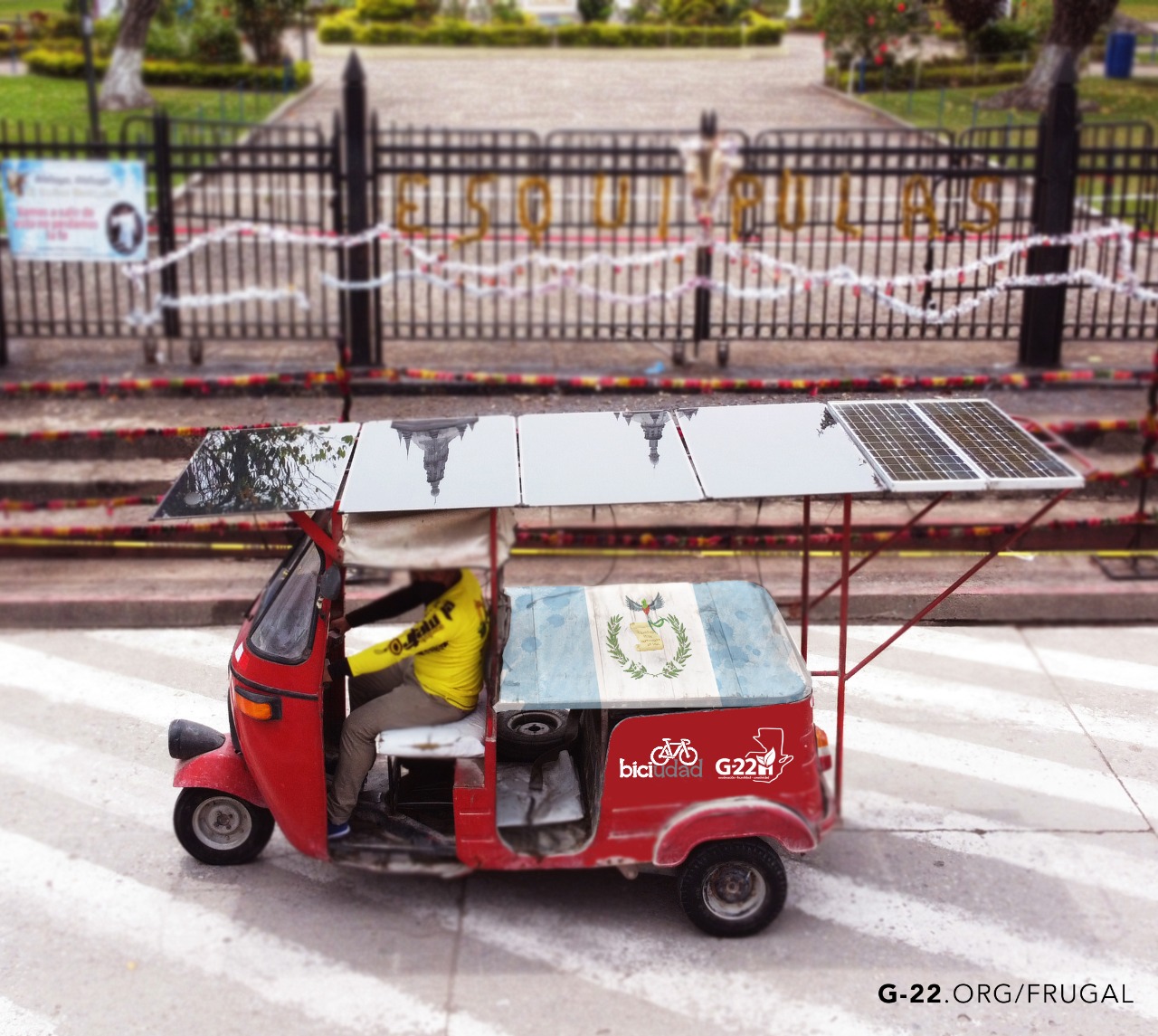 Desarrollan el primer tuk tuk solar-eléctrico en Guatemala