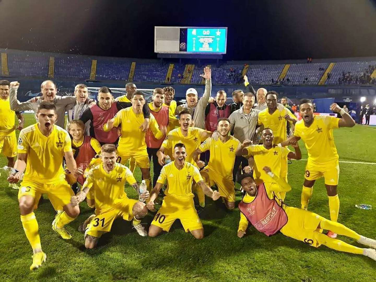 El Sheriff Tiraspol, club de Transnistria, que juega en la Liga de Moldavia, clasificó por primera vez en su historia a la fase de grupos de la Champions League. Foto FC Sheriff.