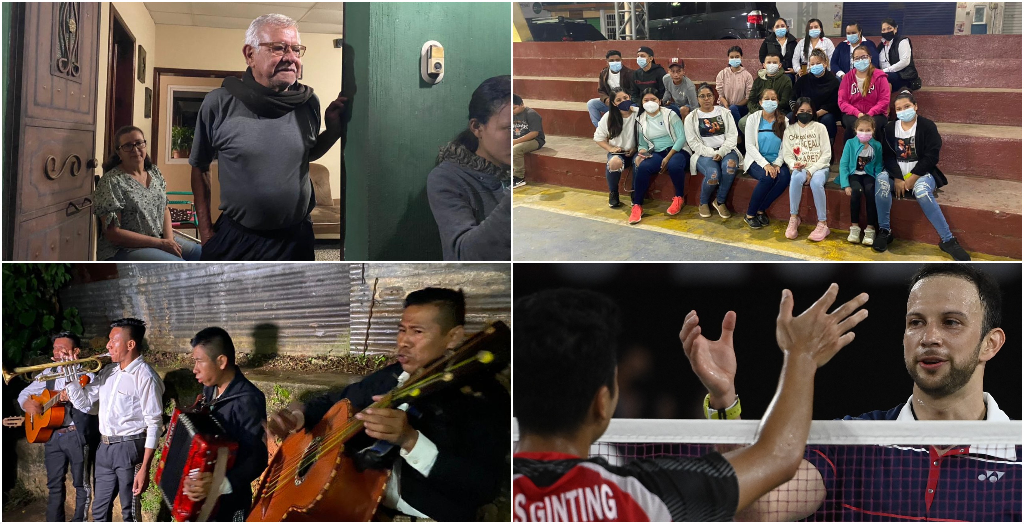 Los padres de Kevin Cordón, Dora y Roberto, recibieron a vecinos y amigos en su casa para observar el juego por la medalla olímpica. Hubo aplausos, mariachis y mucha alegría por el zurdo de oro. Foto Prensa Libre: Elmer Vargas y AFP.