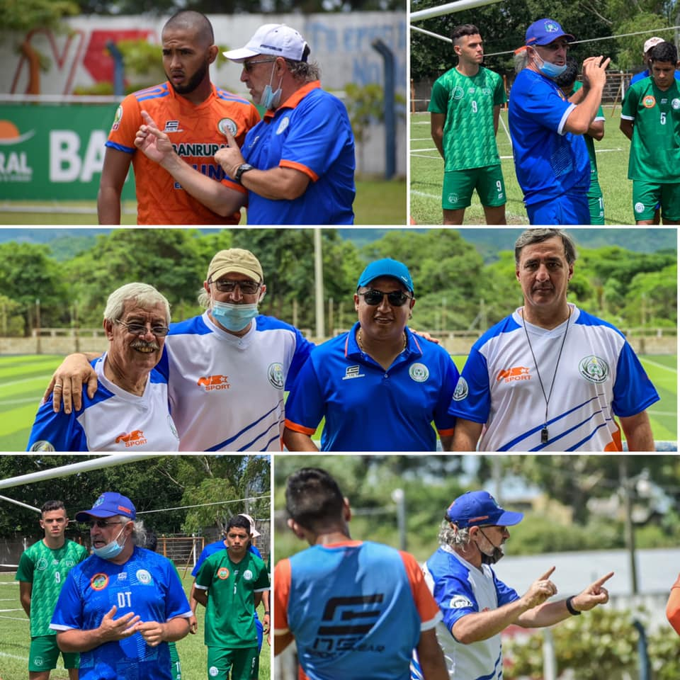 Entre los otros cambios sufridos en el cuerpo técnico de Achuapa están Aníbal Giménez y Pedro Torquemada. Foto Prensa Libre (Facebook Deportivo Achuapa Oficial) 