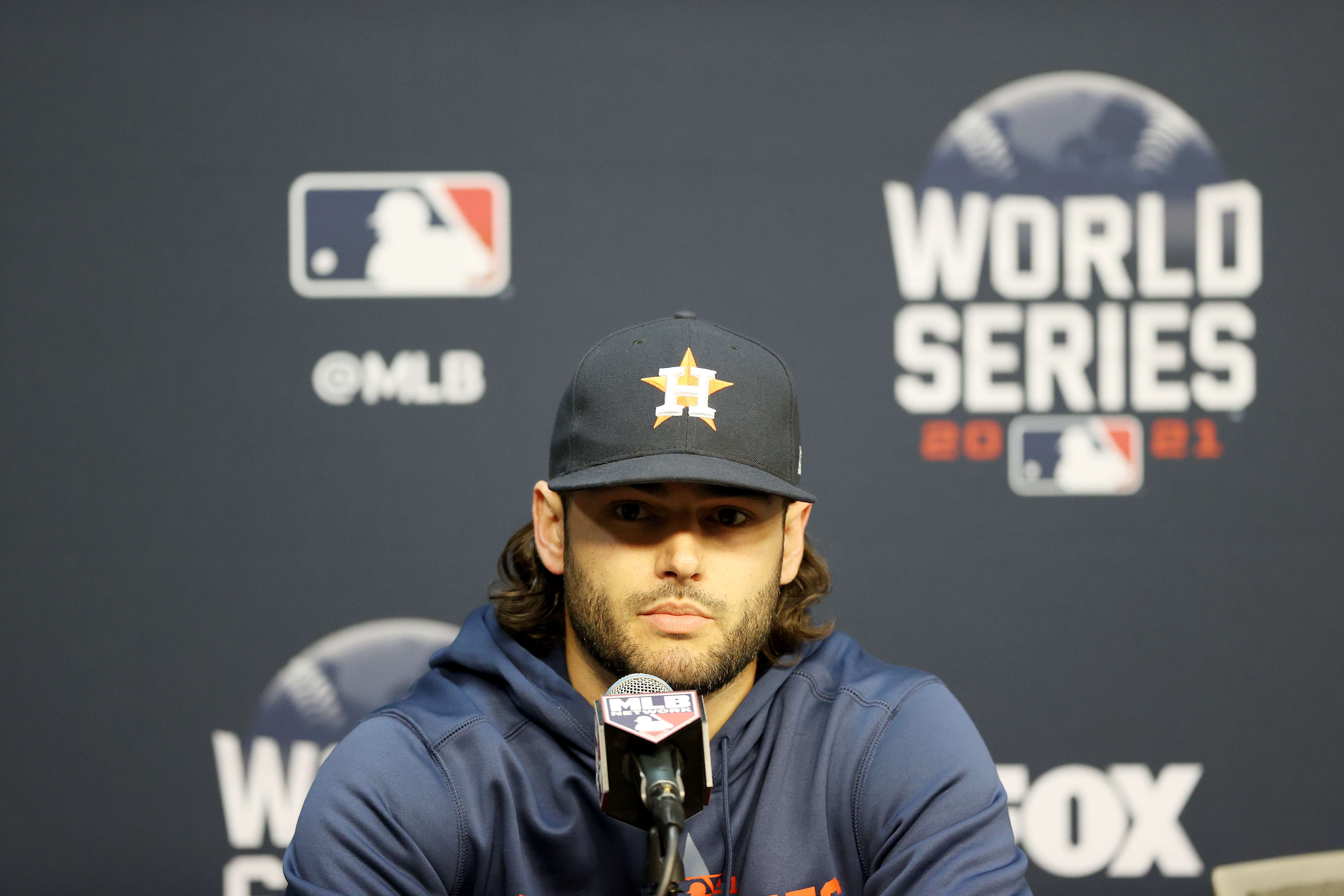 Lance McCullers Jr. será el gran ausente en la Serie Mundial. (Foto Prensa Libre: AFP)