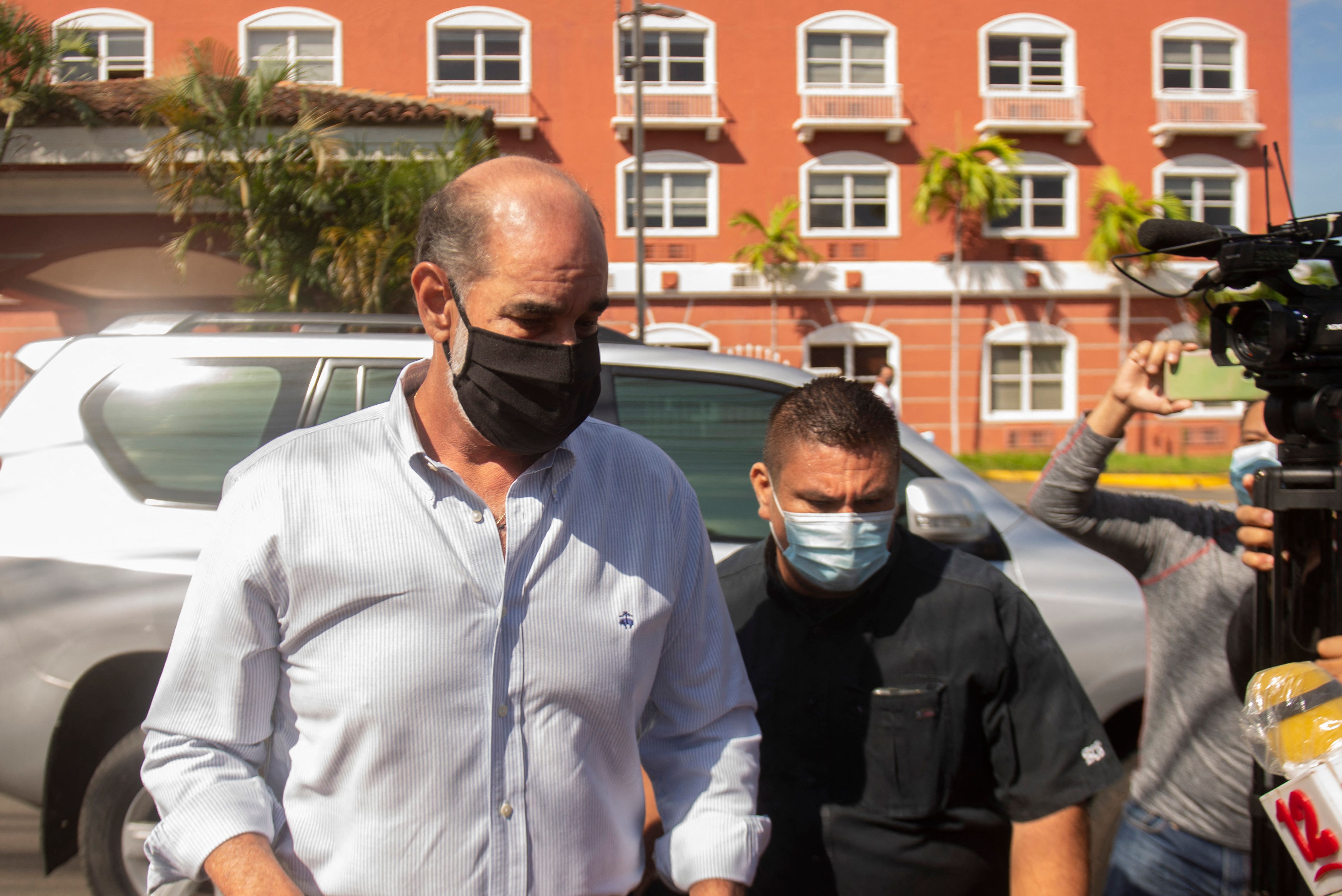 El empresario Michael Healy, presidente del Consejo Superior de la Empresa Privada (Cosep), principal cúpula patronal de Nicaragua fue detenido este jueves por la Policía Nacional tras salir del Ministerio Público. (Foto Prensa Libre: AFP)